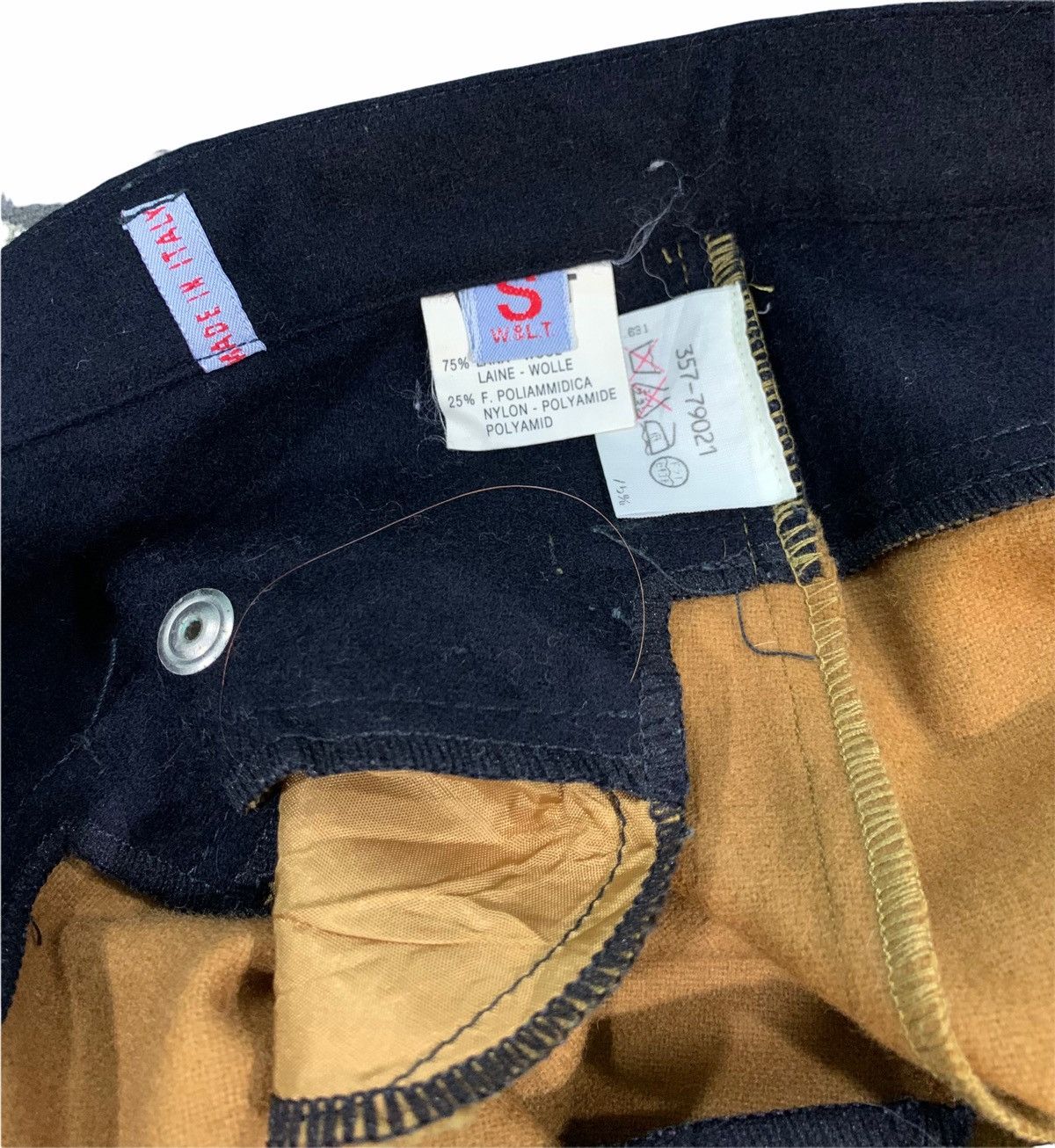 Walter Van Beirendonck W&LT 1996 Autumn/Winter Collection Wool Felt Pants Size US 30 / EU 46 - 15 Thumbnail