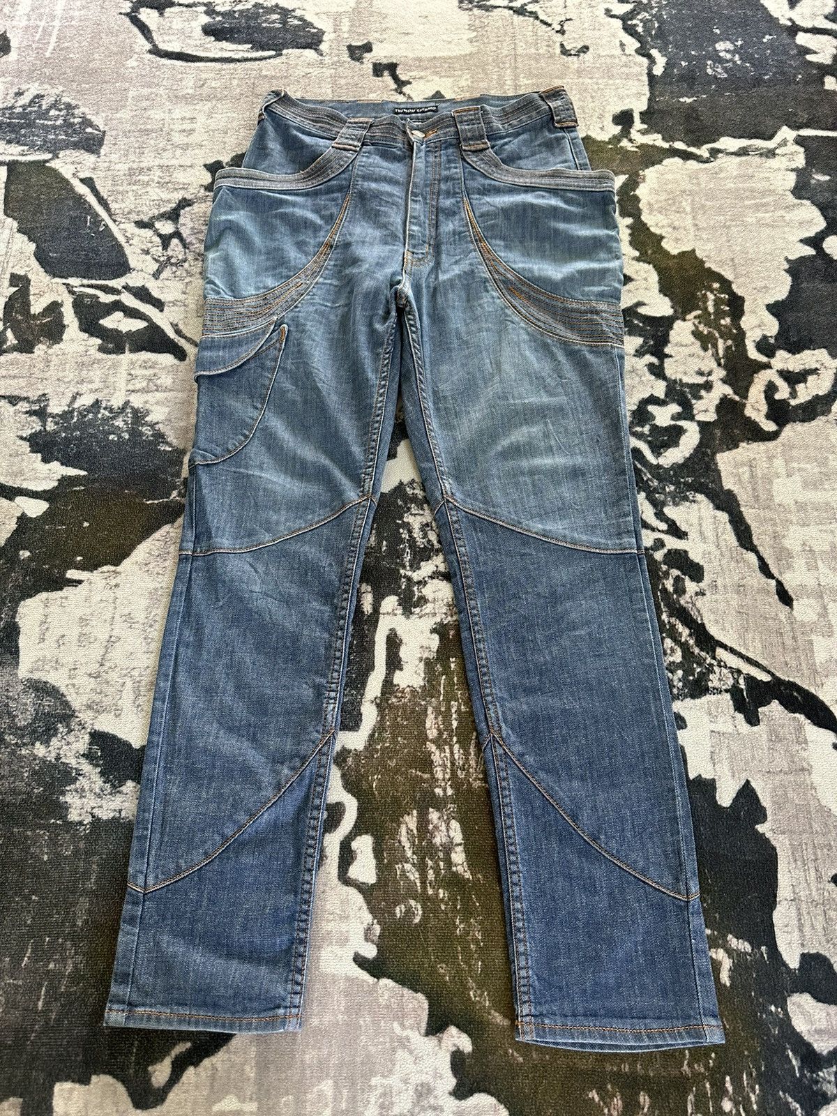Issey Miyake SS2000 Tsumori Chisato Man hybrid monkey pocket jeans Size US 32 / EU 48 - 2 Thumbnail
