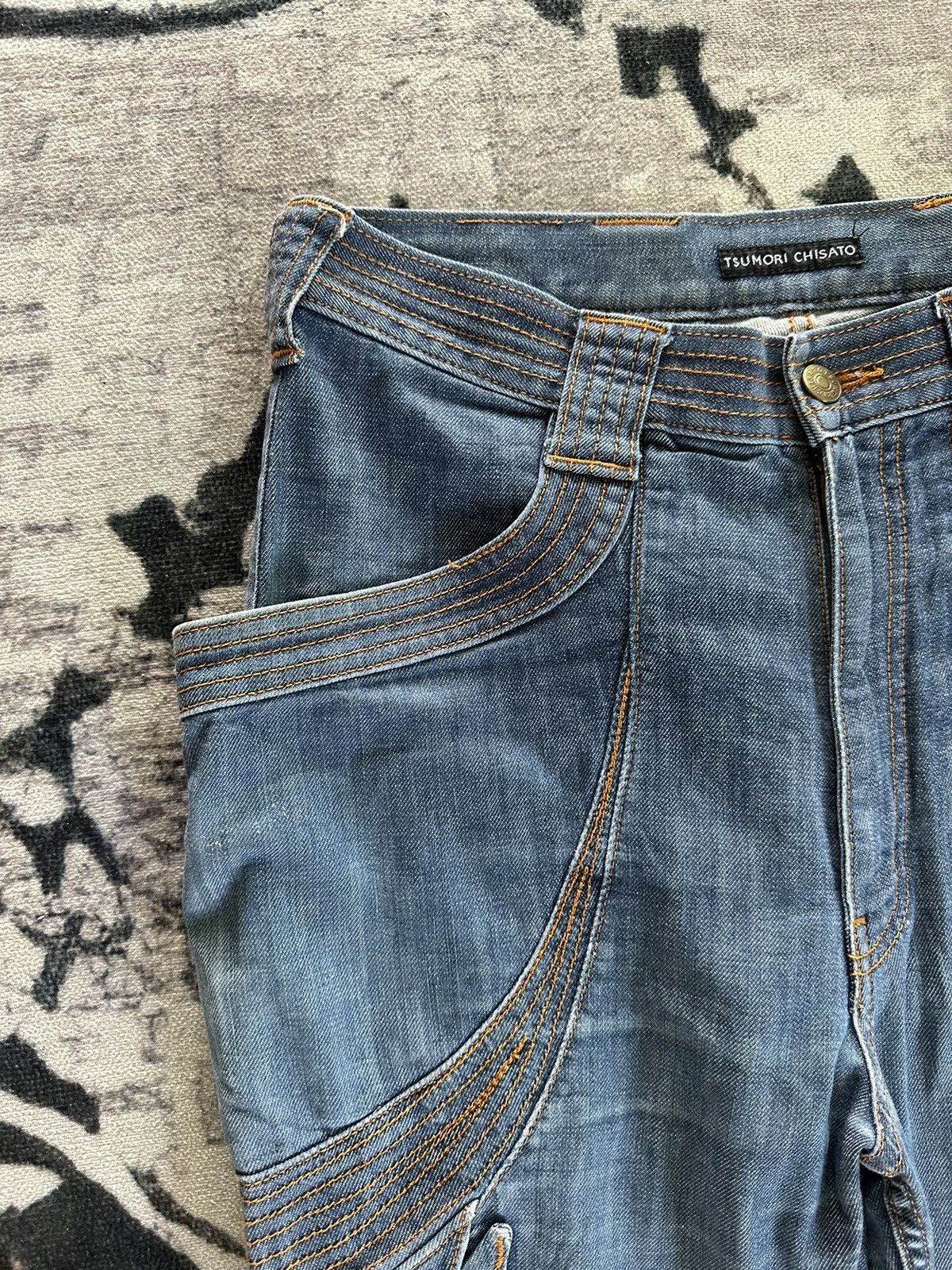 Issey Miyake SS2000 Tsumori Chisato Man hybrid monkey pocket jeans Size US 32 / EU 48 - 7 Thumbnail