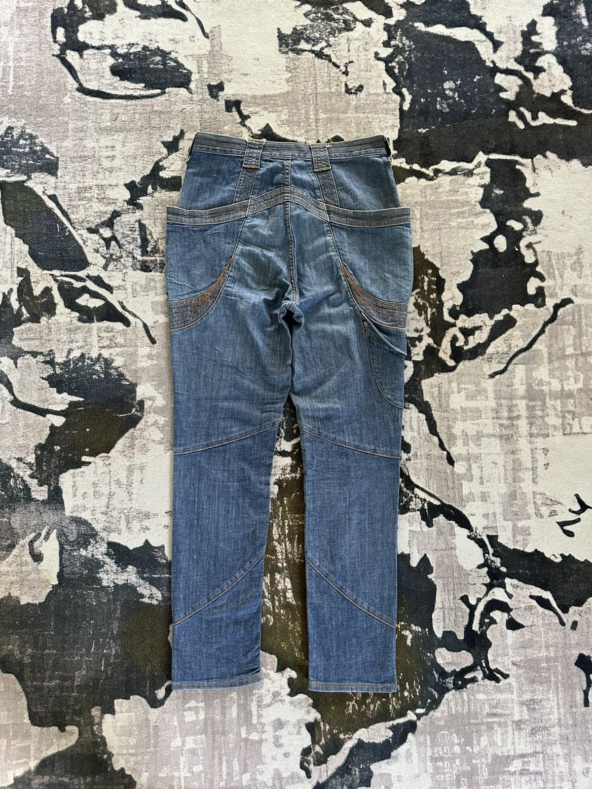 Issey Miyake SS2000 Tsumori Chisato Man hybrid monkey pocket jeans Size US 32 / EU 48 - 3 Thumbnail