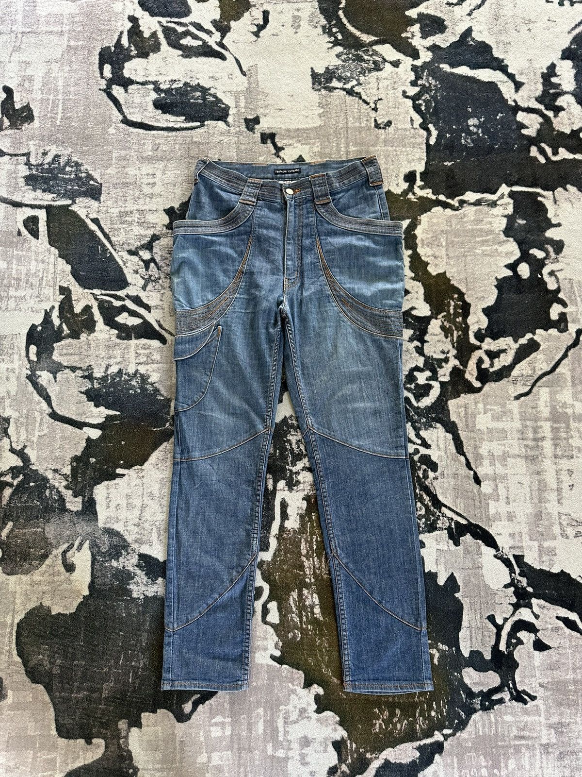 Issey Miyake SS2000 Tsumori Chisato Man hybrid monkey pocket jeans Size US 32 / EU 48 - 1 Thumbnail