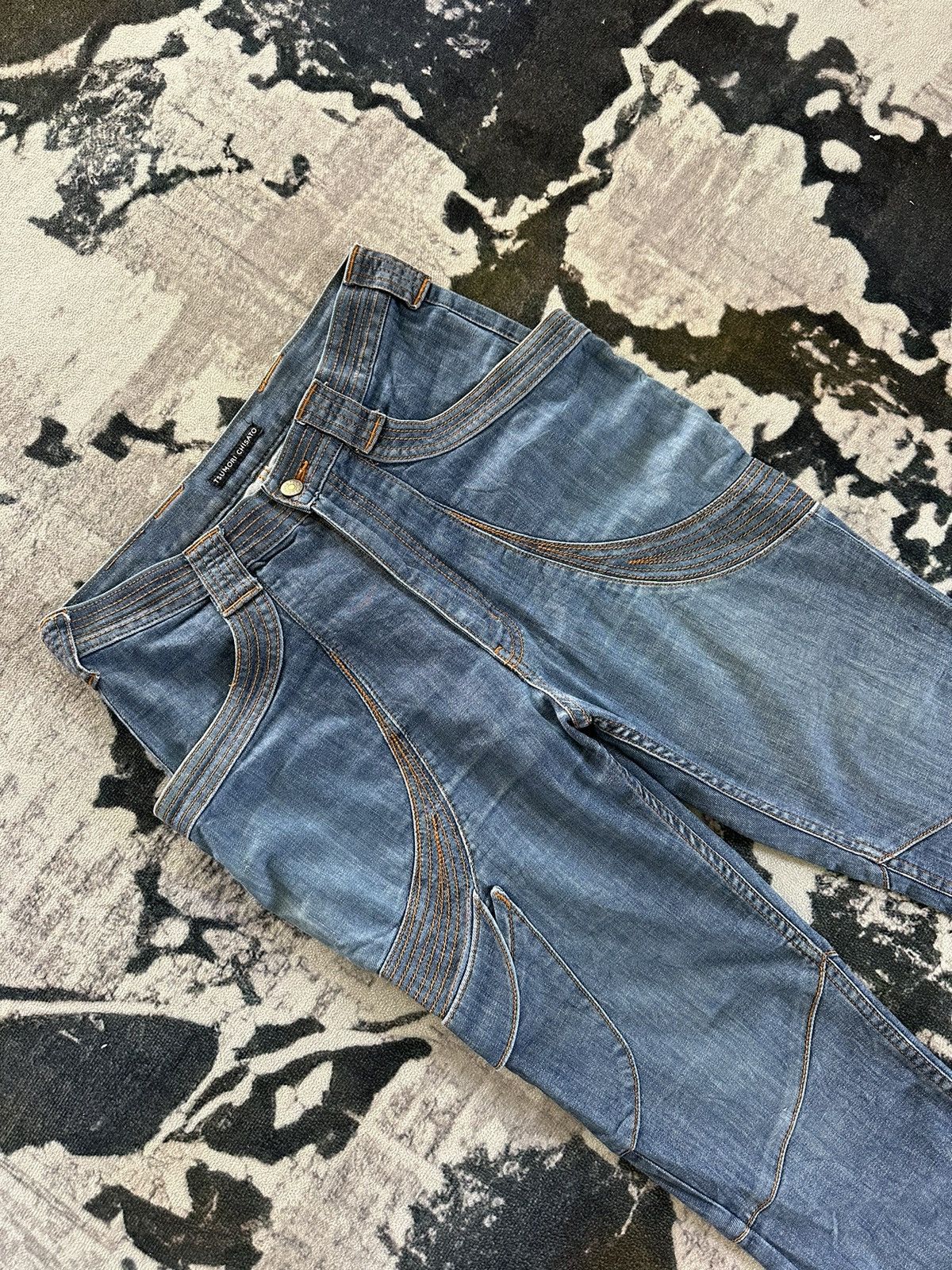 Issey Miyake SS2000 Tsumori Chisato Man hybrid monkey pocket jeans Size US 32 / EU 48 - 6 Thumbnail