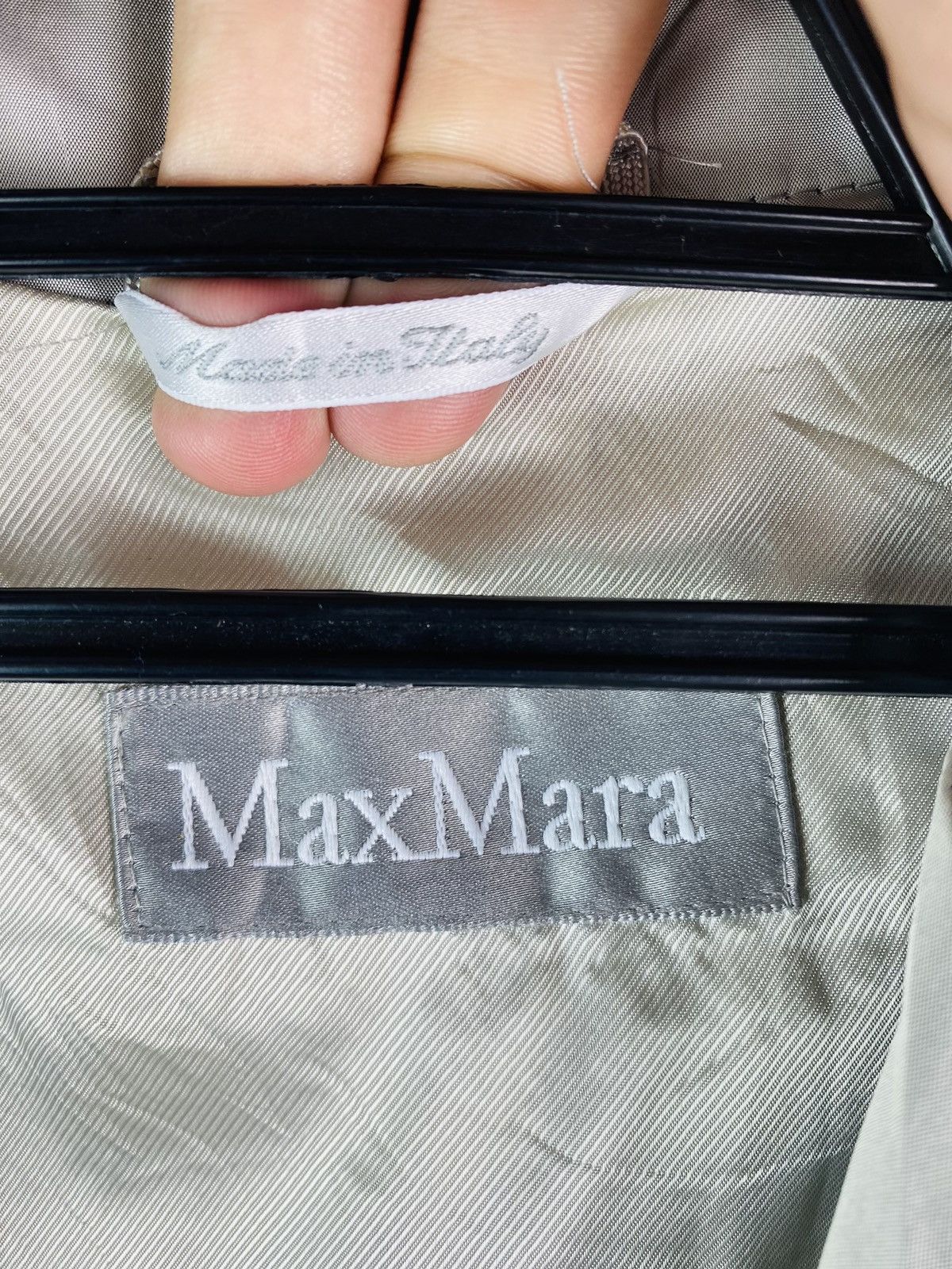 Max Mara × Vintage Vtg 90s Max Mara single button coat jacket Size XS / US 0-2 / IT 36-38 - 5 Thumbnail
