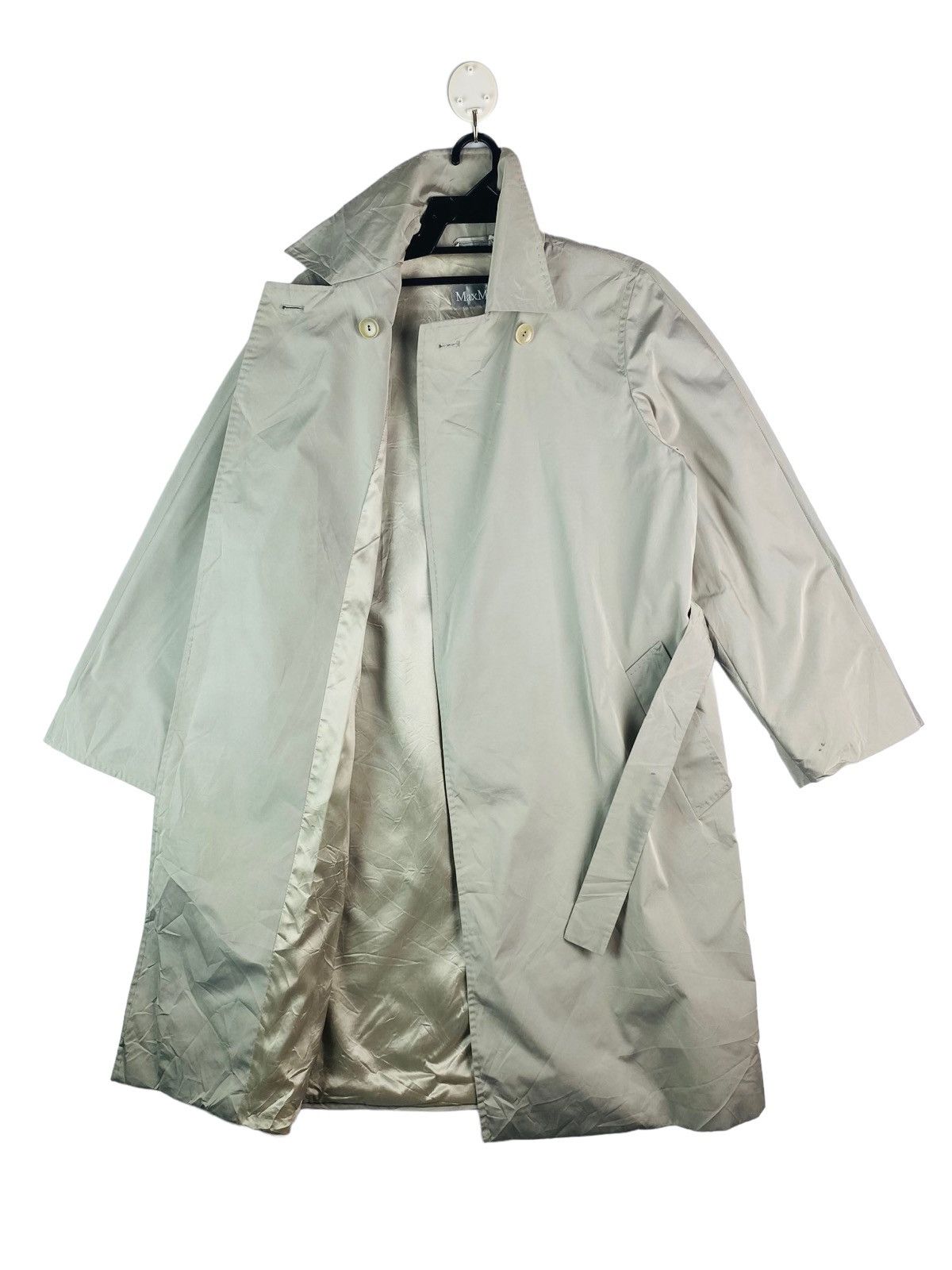 Max Mara × Vintage Vtg 90s Max Mara single button coat jacket Size XS / US 0-2 / IT 36-38 - 1 Thumbnail