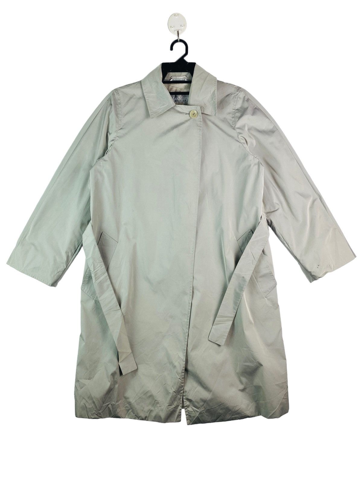 Max Mara × Vintage Vtg 90s Max Mara single button coat jacket Size XS / US 0-2 / IT 36-38 - 2 Thumbnail