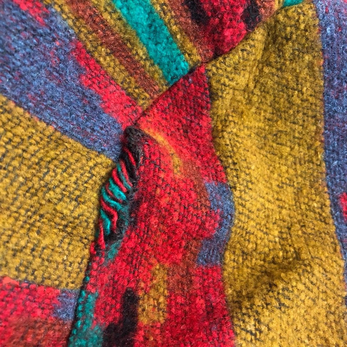 Vintage Vintage 80s navajo aztec sweater zipper wool Size US L / EU 52-54 / 3 - 5 Thumbnail