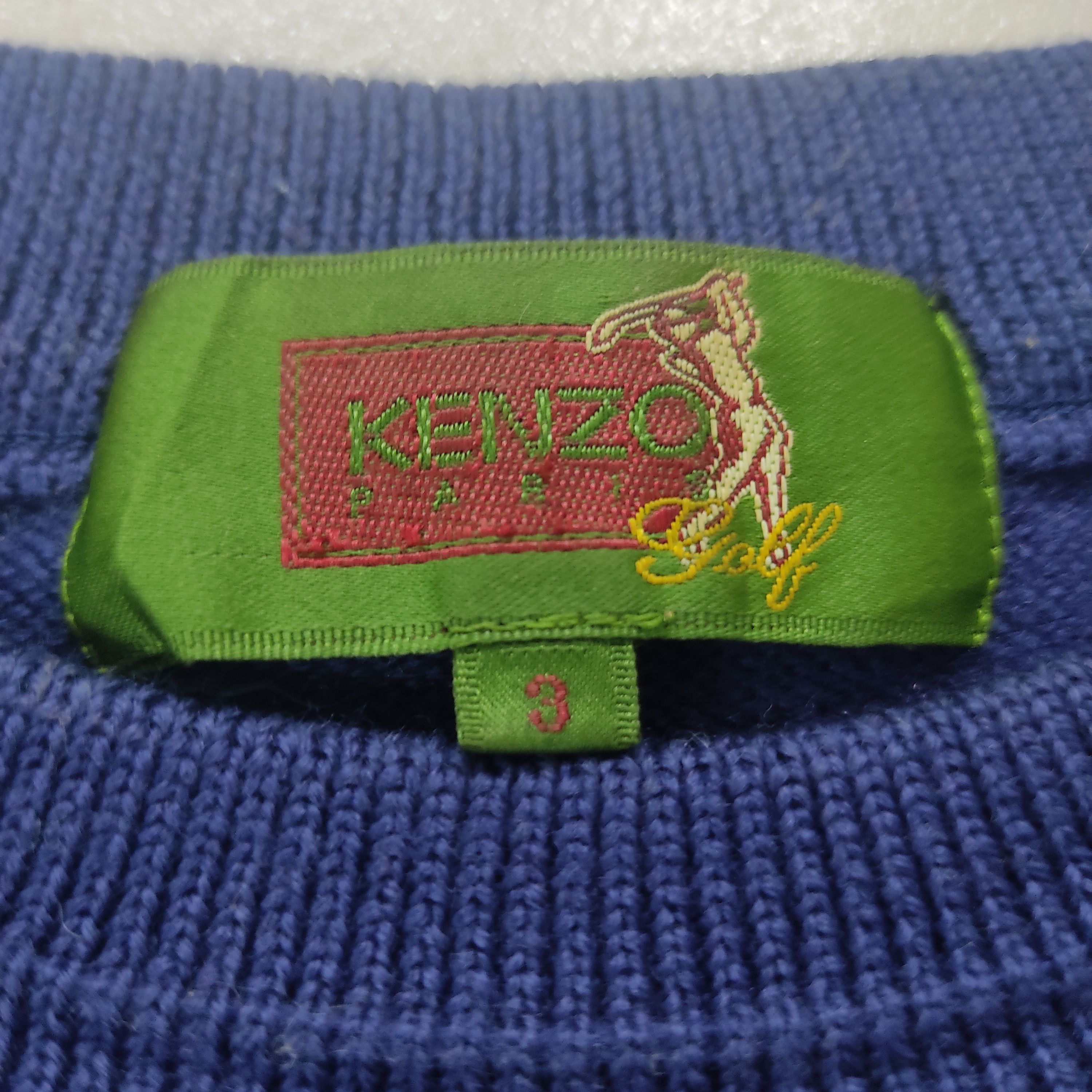 Call It Spring Kenzo Paris Golf Knitwear Jumper Size US L / EU 52-54 / 3 - 11 Thumbnail