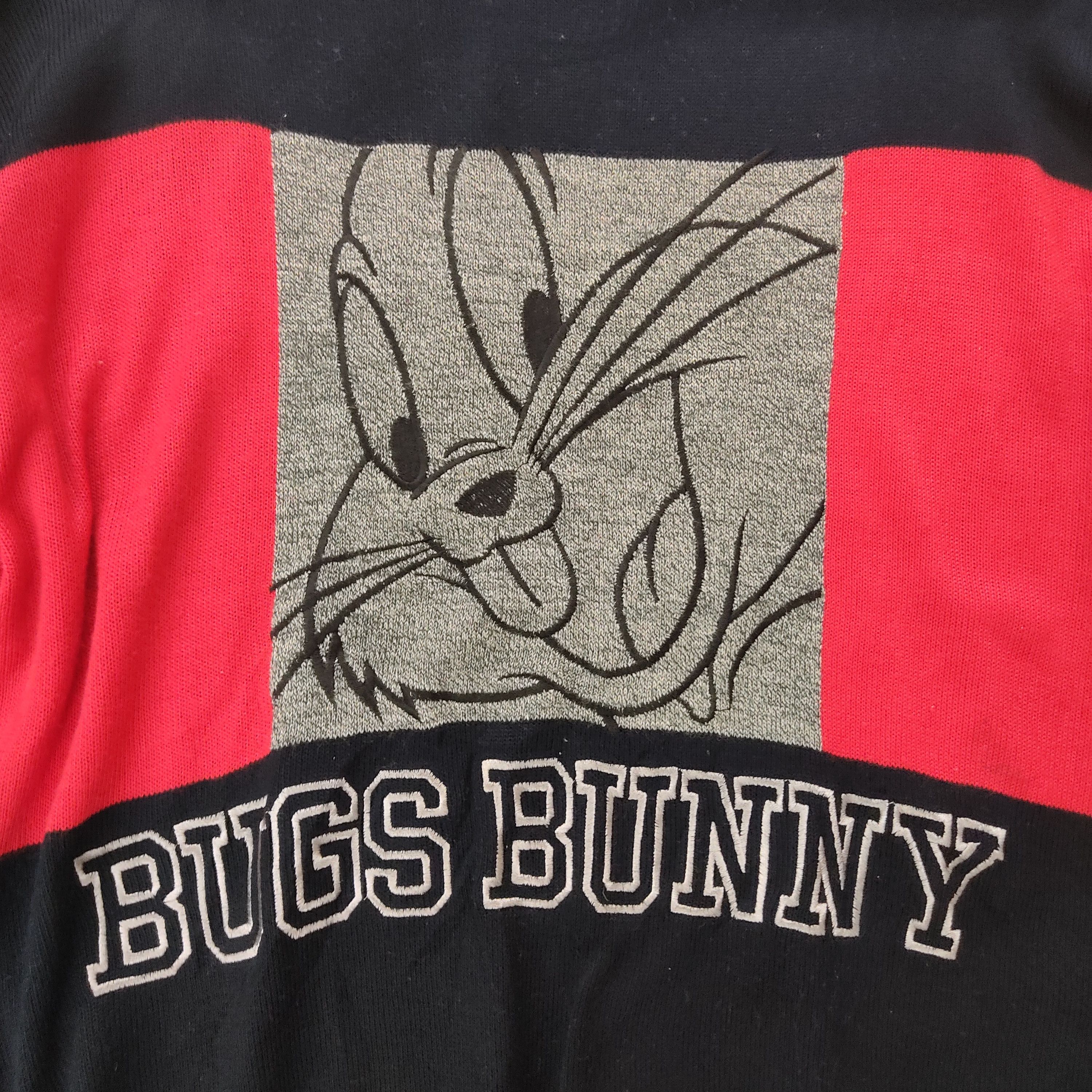 Jean Charles De Castelbajac Red Blue Bugs Bunny Embroidery Knitwear Jumper Size US XL / EU 56 / 4 - 9 Thumbnail