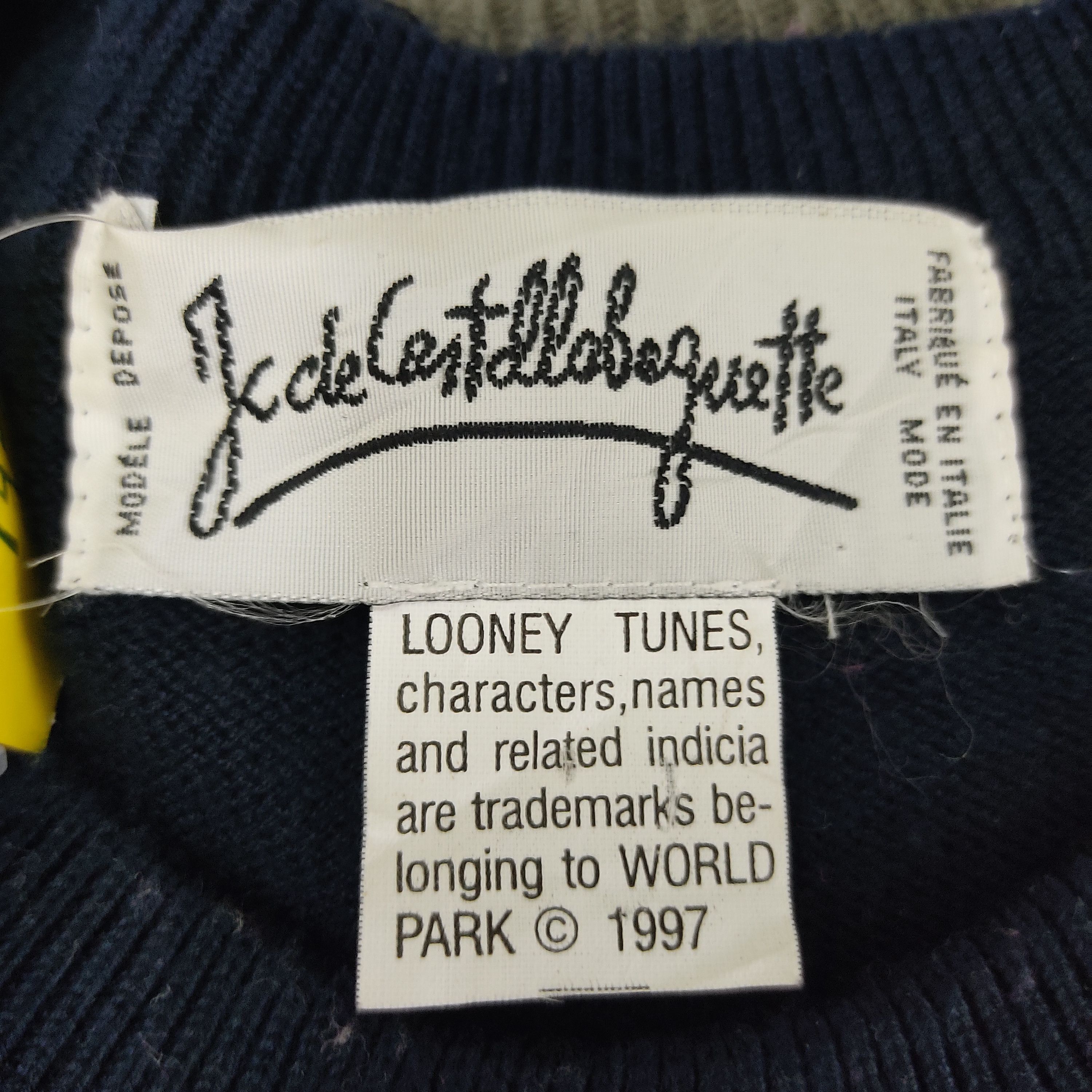 Jean Charles De Castelbajac Red Blue Bugs Bunny Embroidery Knitwear Jumper Size US XL / EU 56 / 4 - 10 Thumbnail