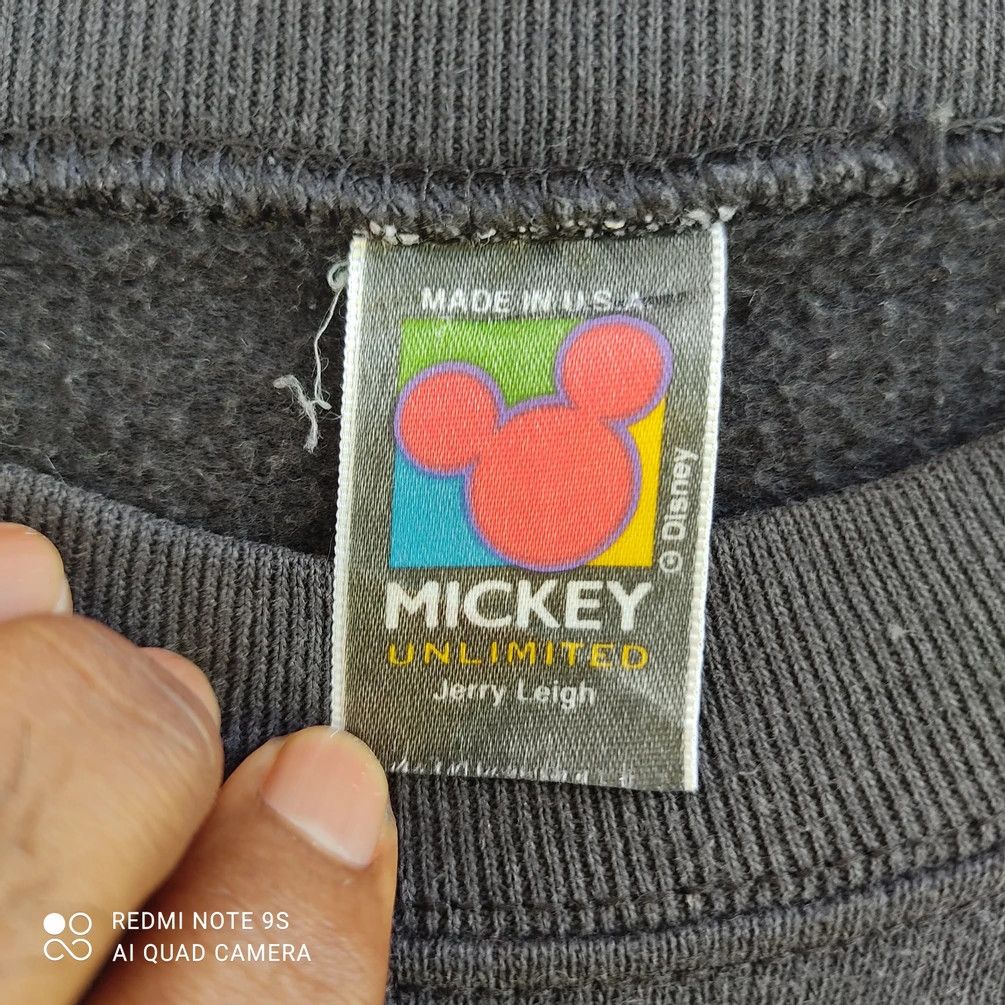Mickey Mouse × Vintage Vintage Big Logo Mickey Mouse X Jerry Leigh Sweatshirt Size US XL / EU 56 / 4 - 4 Thumbnail