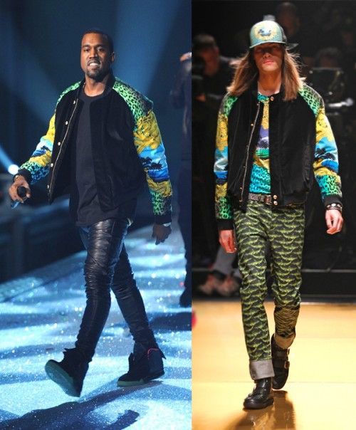image of Aw11 Versace X H&m Abstract Printed Velvet Bomber Jacket in Black, Men's (Size Medium)