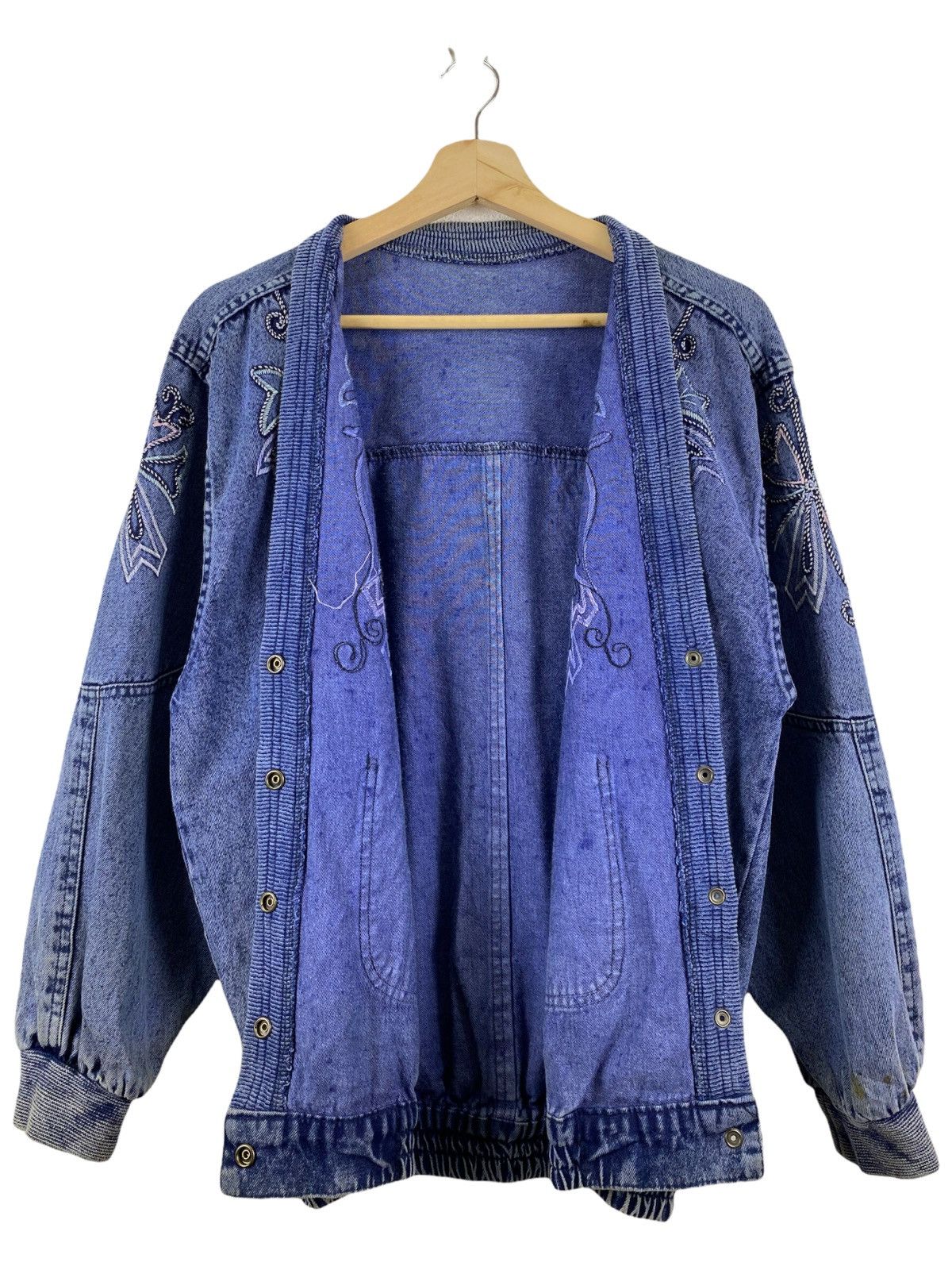 Japanese Brand × Vintage VINTAGE JAPANESE CUSTOM MADE DENIM CARDIGAN DESIGN Size US M / EU 48-50 / 2 - 4 Thumbnail