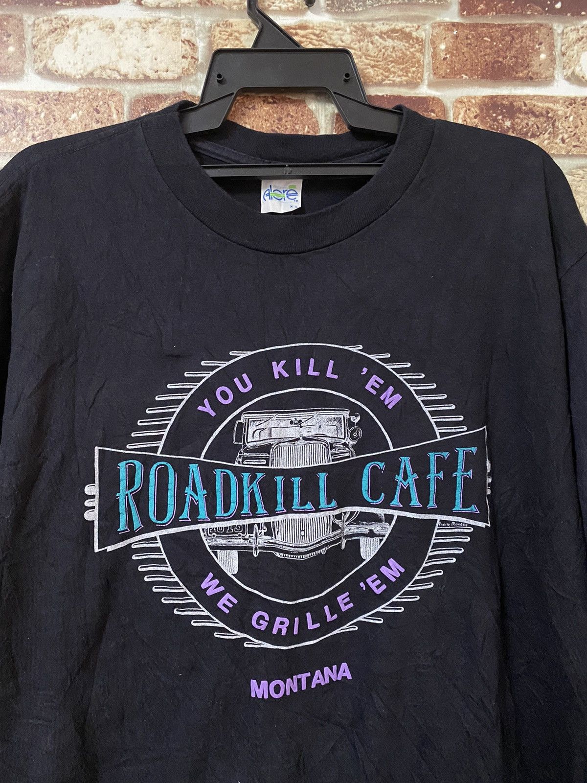 Vintage Vintage Roadkill Cafe Black T-shirt Size US XL / EU 56 / 4 - 2 Thumbnail
