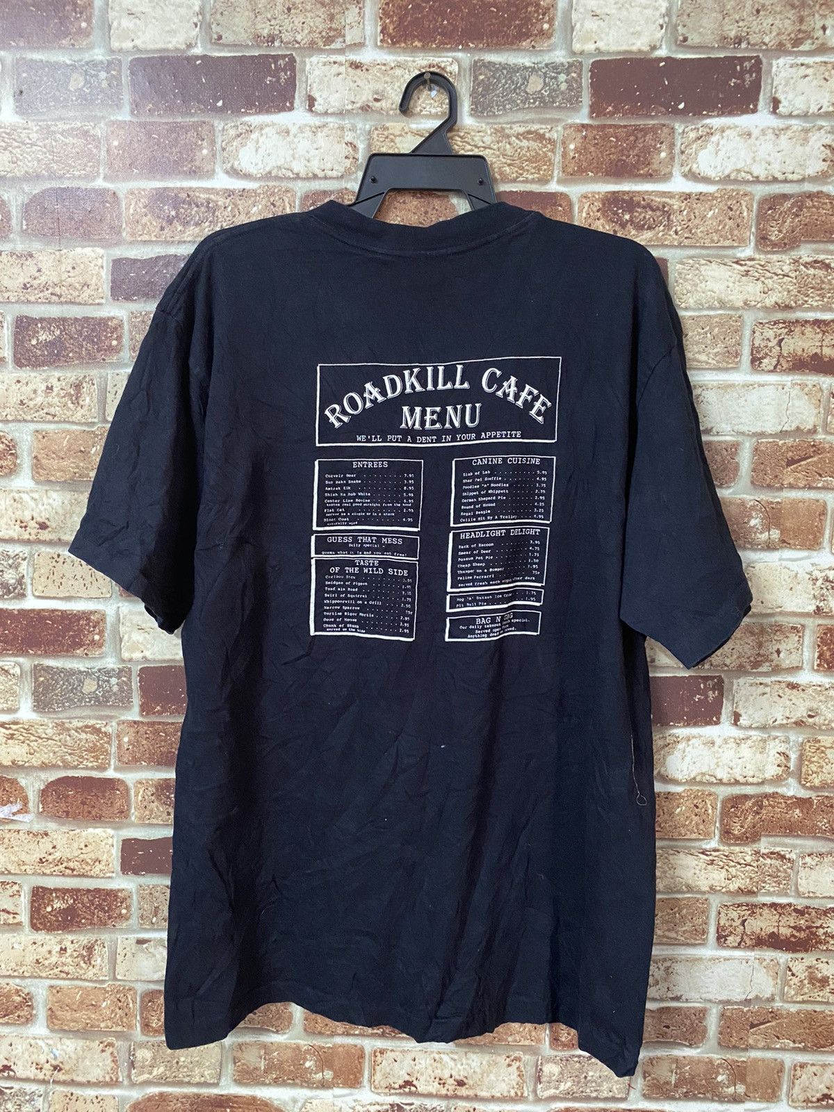 Vintage Vintage Roadkill Cafe Black T-shirt Size US XL / EU 56 / 4 - 4 Thumbnail