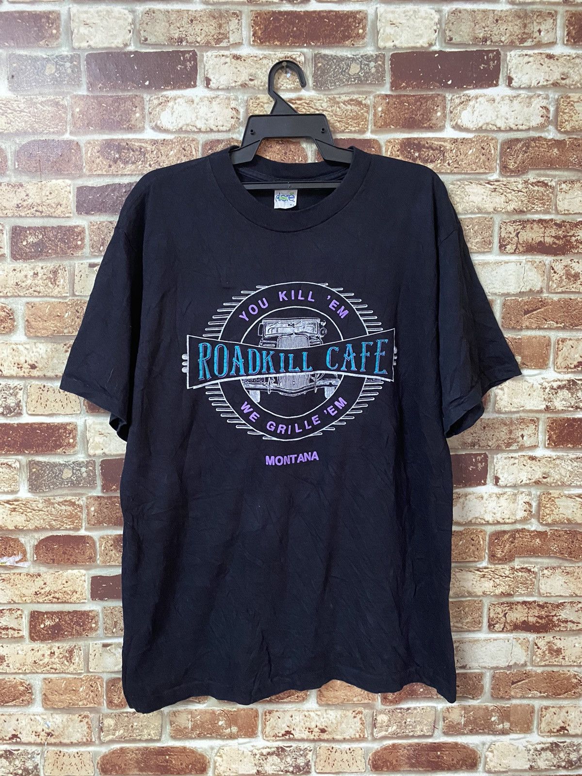 Vintage Vintage Roadkill Cafe Black T-shirt Size US XL / EU 56 / 4 - 1 Thumbnail