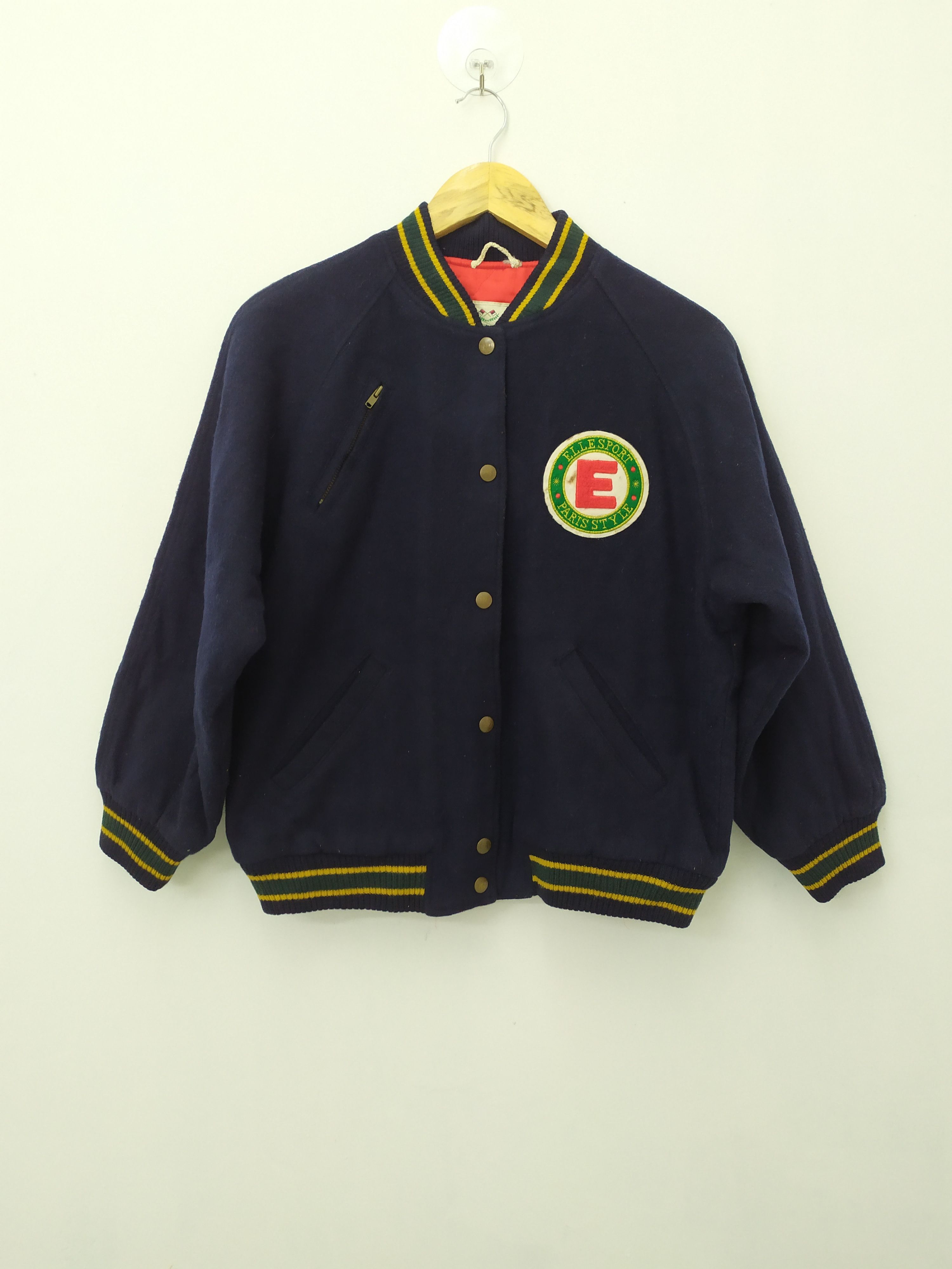 Ellesse VINTAGE ELLE SPORT BLACK WOOL VARSITY JACKET Size US M / EU 48-50 / 2 - 2 Thumbnail