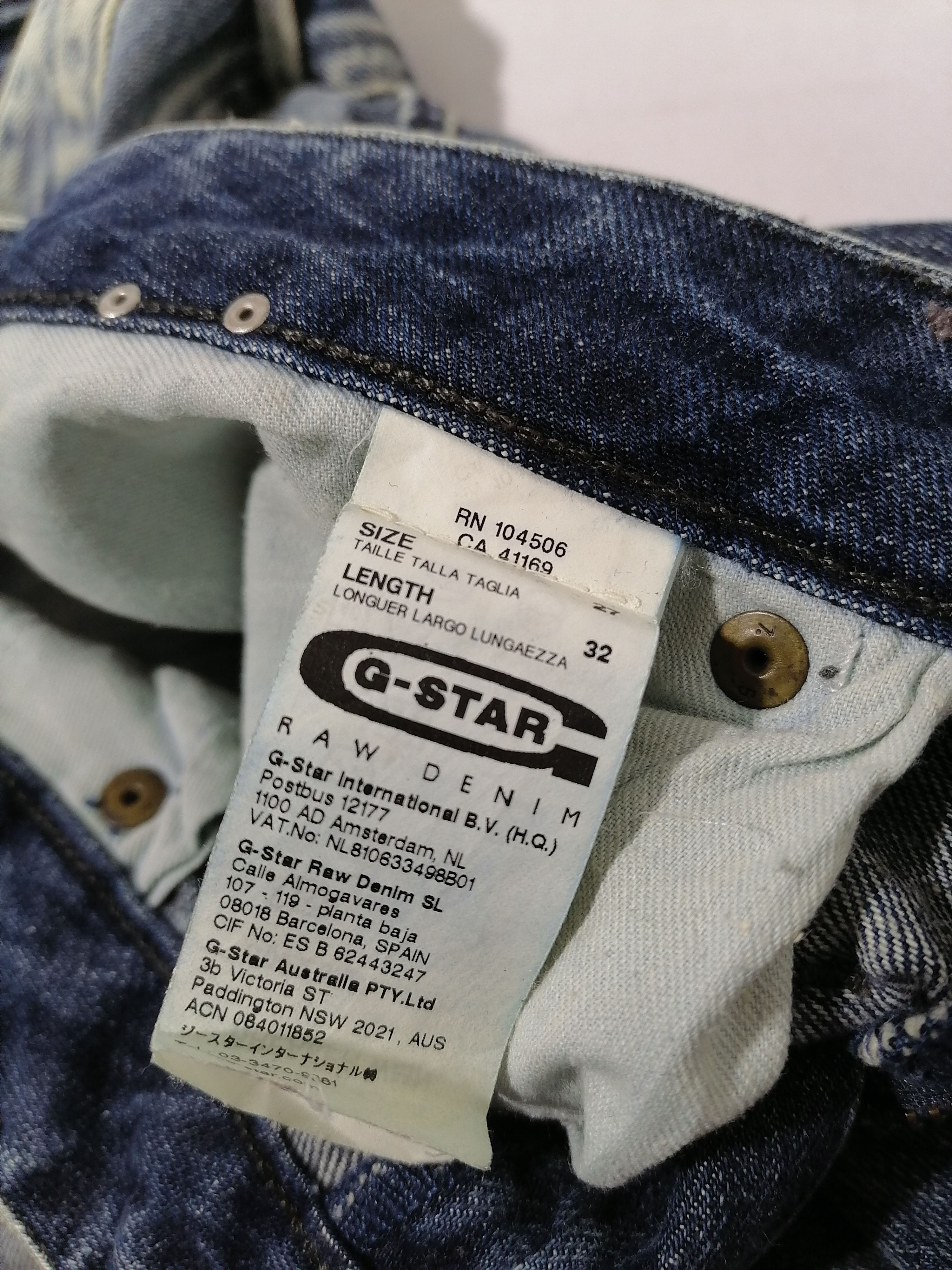 G-Star 3301 G-Star Raw Denim Jeans Size US 32 / EU 48 - 6 Thumbnail