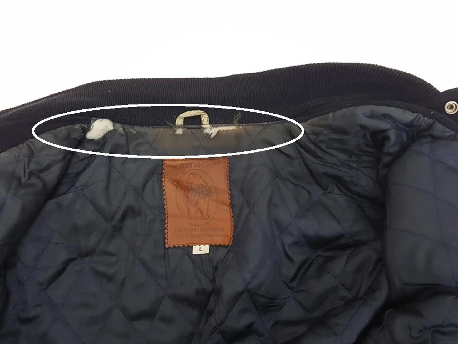 Golden Bear Vtg. Golden Bear Quilted Leather Wool Varsity Jacket Size US L / EU 52-54 / 3 - 17 Thumbnail