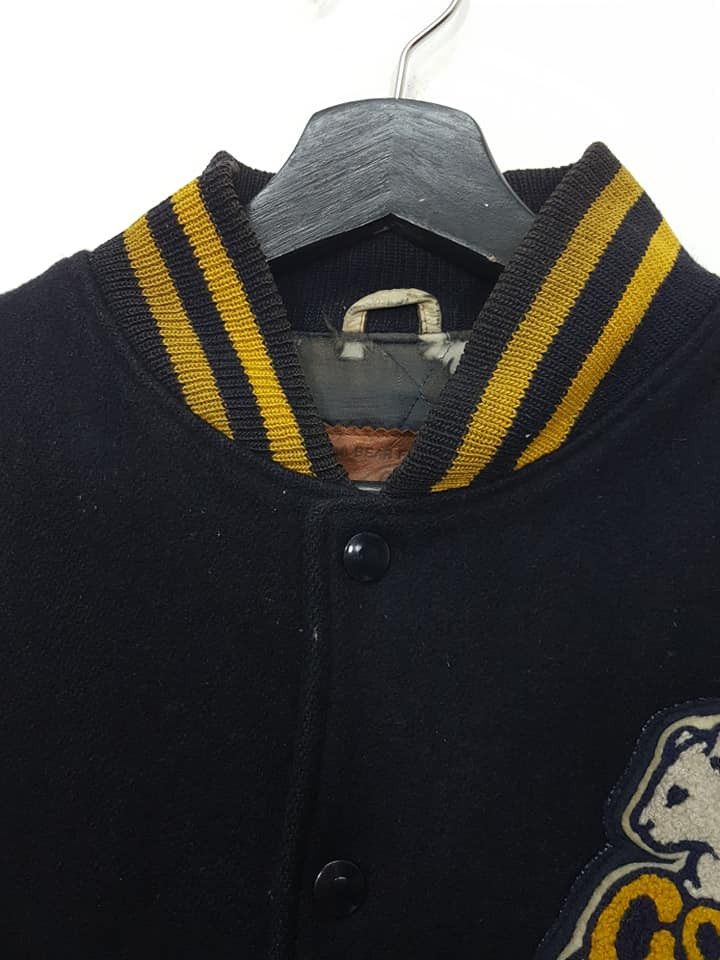 Golden Bear Vtg. Golden Bear Quilted Leather Wool Varsity Jacket Size US L / EU 52-54 / 3 - 7 Thumbnail