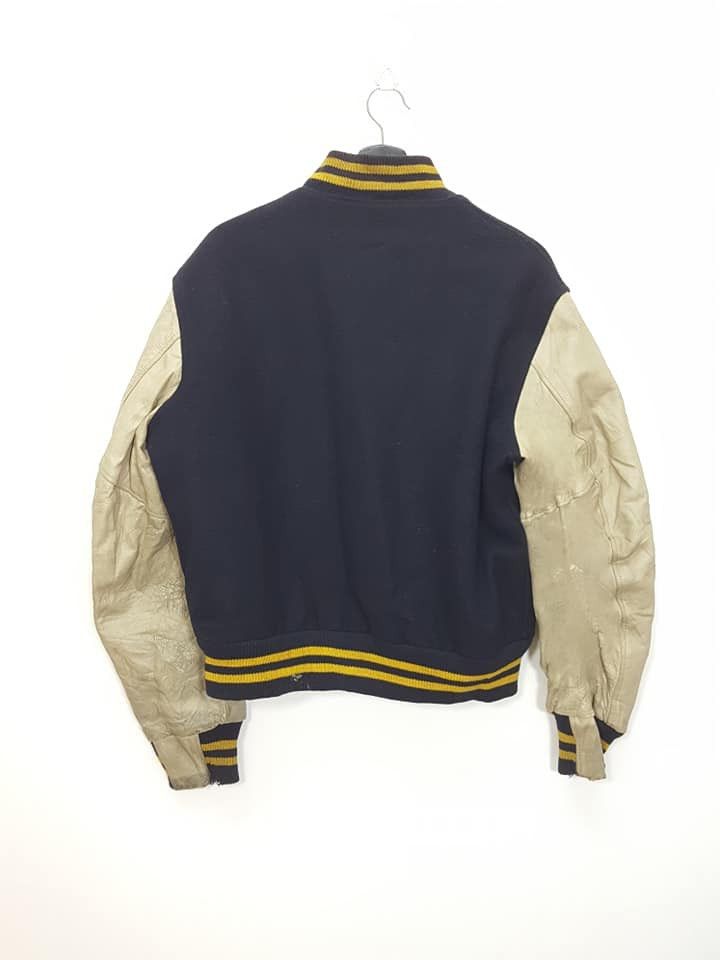 Golden Bear Vtg. Golden Bear Quilted Leather Wool Varsity Jacket Size US L / EU 52-54 / 3 - 4 Thumbnail