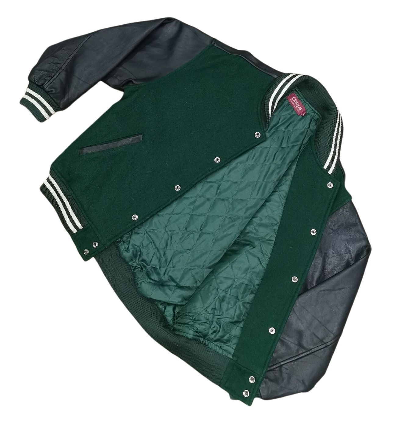 Chaps Ralph Lauren Chaps By Ralph Lauren Leather Wool Varsity Jacket Size US M / EU 48-50 / 2 - 14 Thumbnail