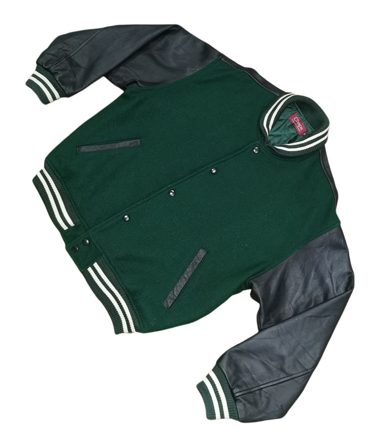 Chaps Ralph Lauren Chaps By Ralph Lauren Leather Wool Varsity Jacket Size US M / EU 48-50 / 2 - 5 Thumbnail