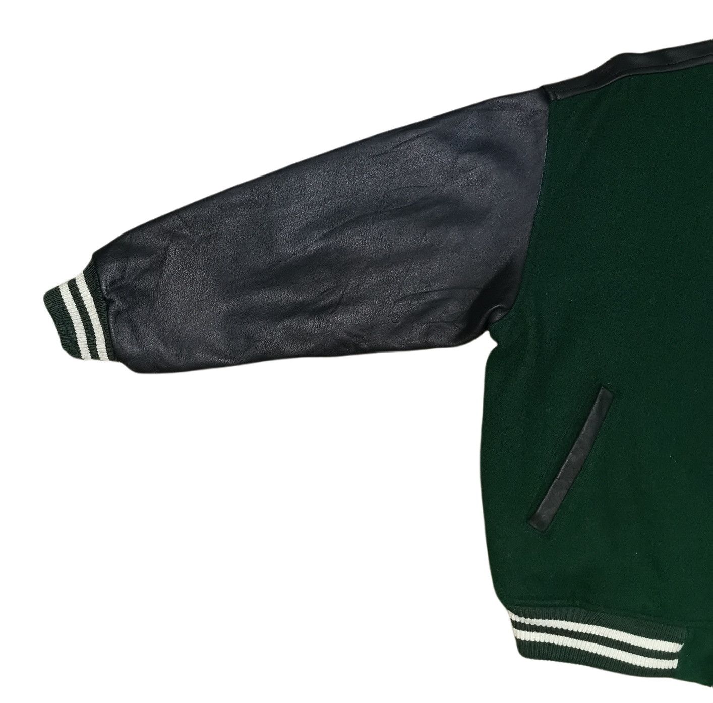 Chaps Ralph Lauren Chaps By Ralph Lauren Leather Wool Varsity Jacket Size US M / EU 48-50 / 2 - 9 Thumbnail