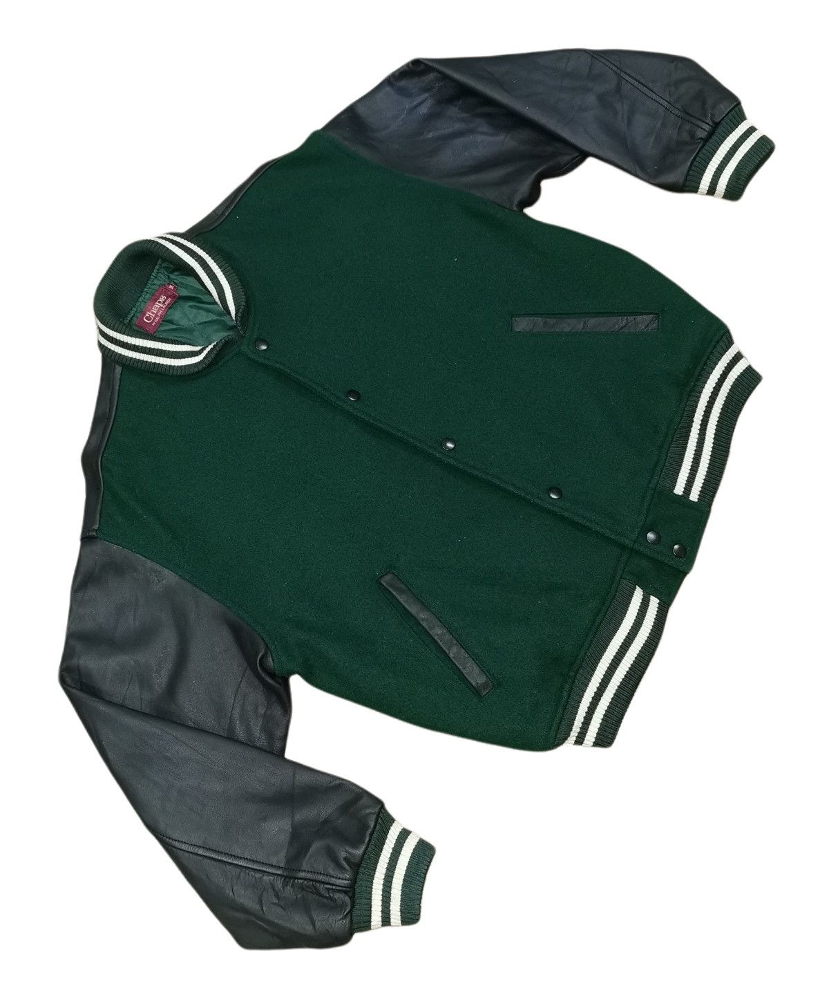 Chaps Ralph Lauren Chaps By Ralph Lauren Leather Wool Varsity Jacket Size US M / EU 48-50 / 2 - 4 Thumbnail