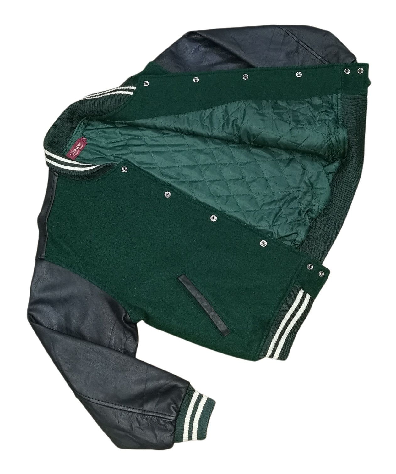 Chaps Ralph Lauren Chaps By Ralph Lauren Leather Wool Varsity Jacket Size US M / EU 48-50 / 2 - 13 Thumbnail