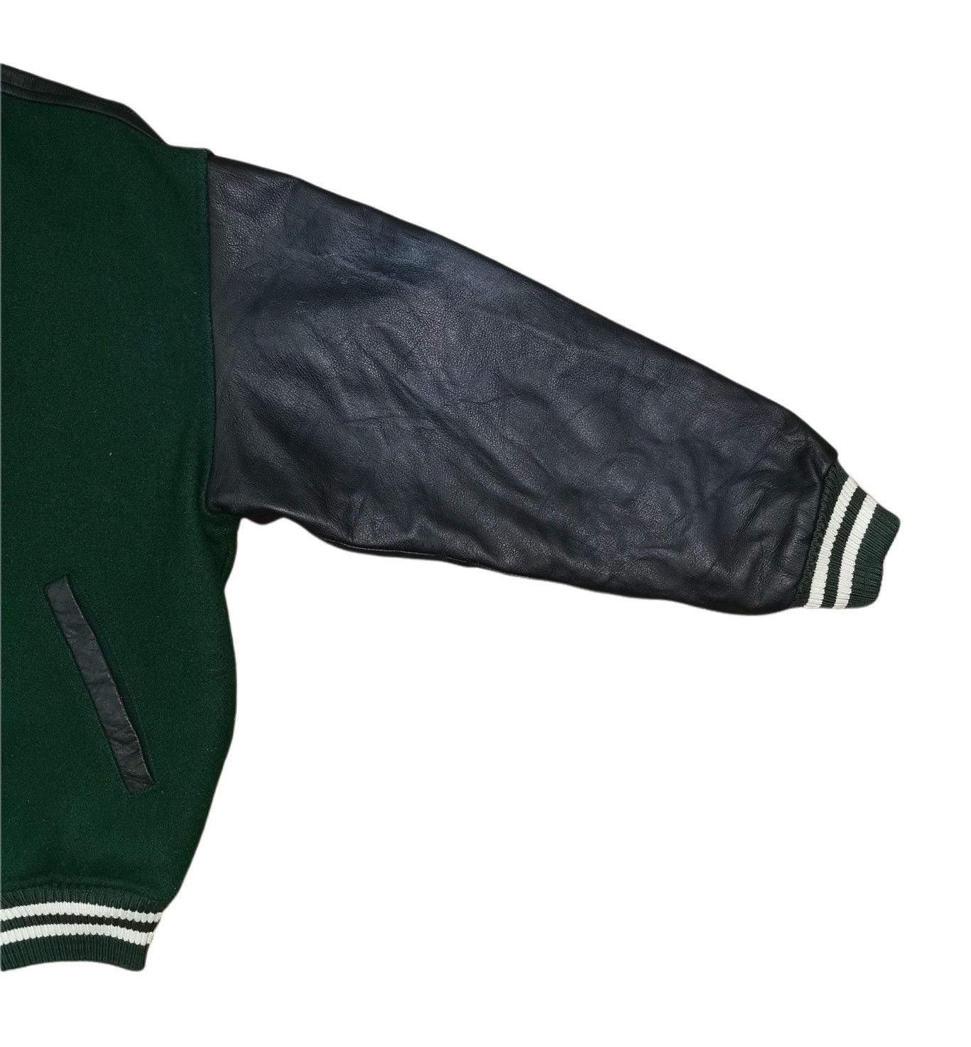 Chaps Ralph Lauren Chaps By Ralph Lauren Leather Wool Varsity Jacket Size US M / EU 48-50 / 2 - 8 Thumbnail