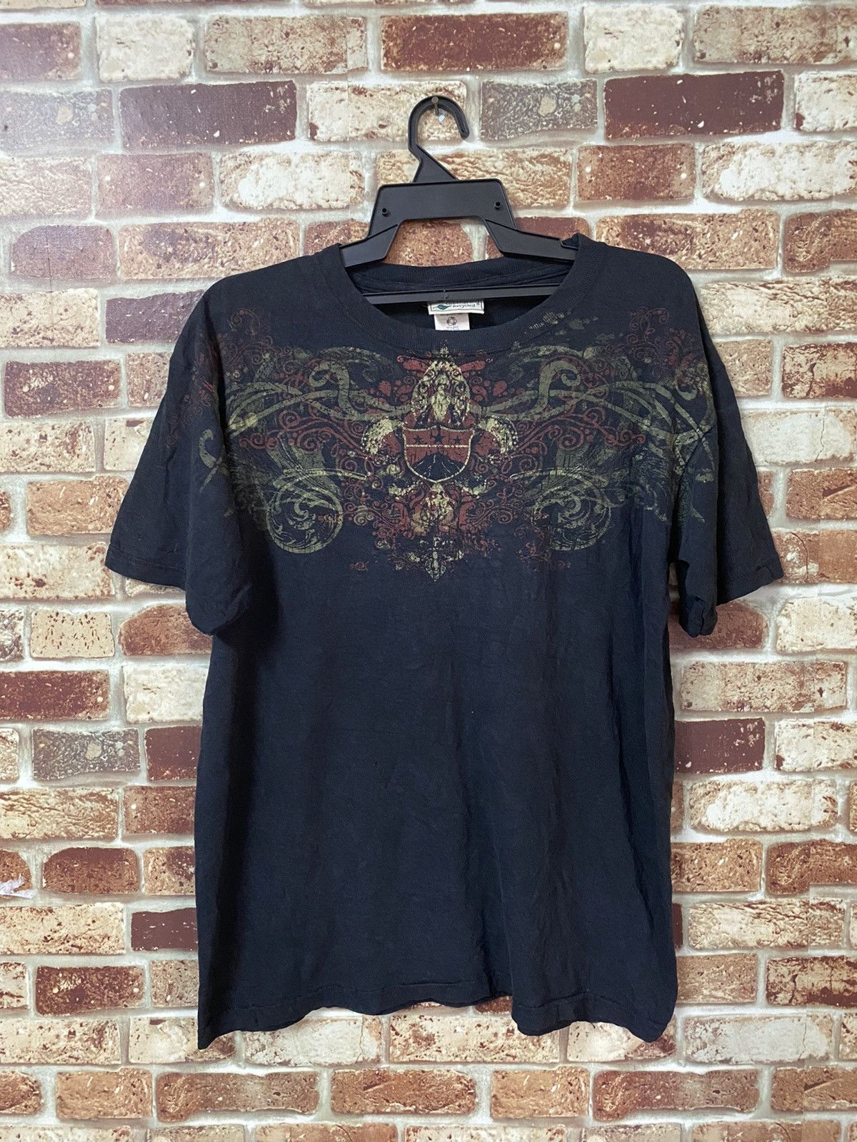 Vintage Greenbrand recyled black t-shirt Size US L / EU 52-54 / 3 - 1 Thumbnail
