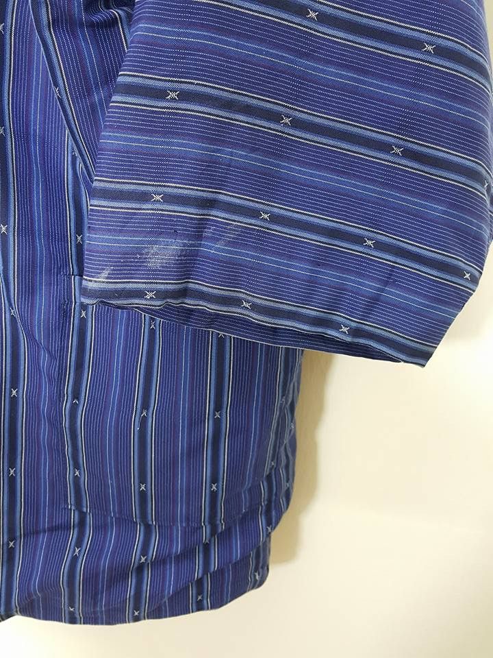Japanese Brand Hanten Velvet Padded Vertical Striped Japan Kimono Size US L / EU 52-54 / 3 - 8 Thumbnail