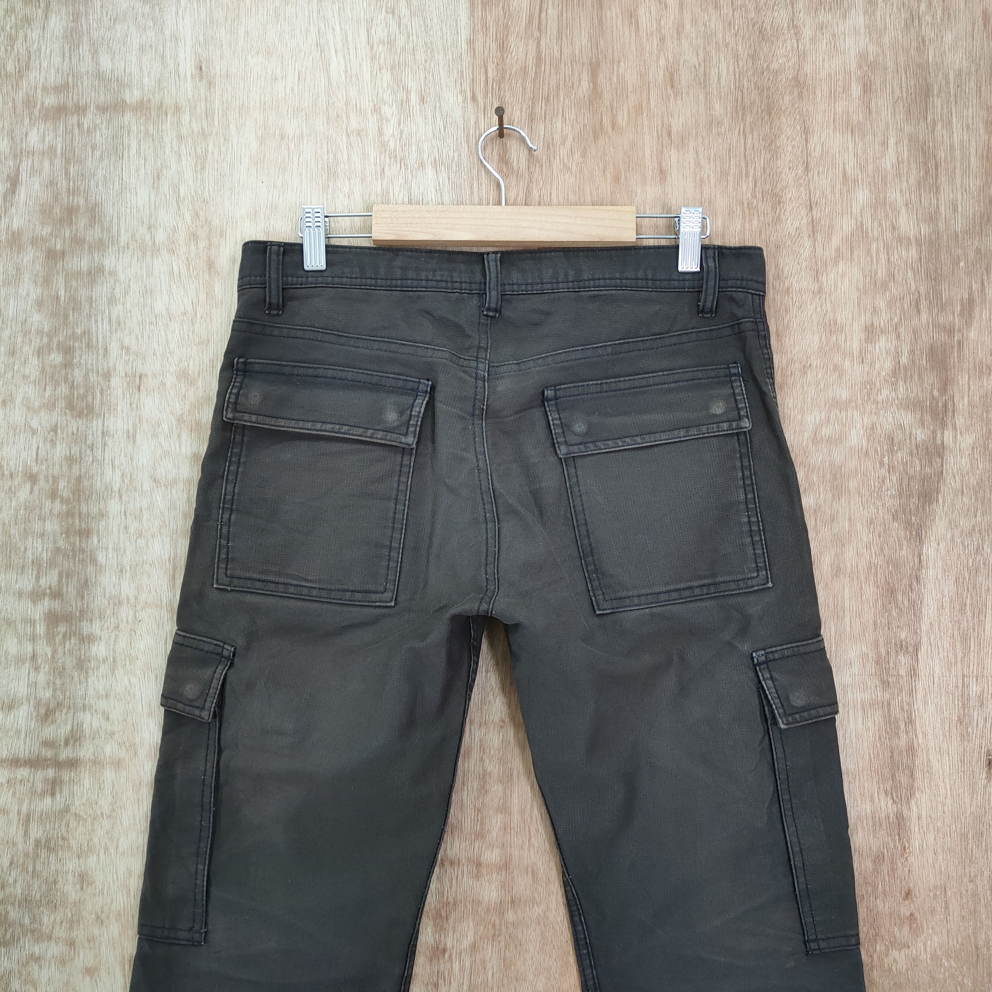 Japanese Brand VINTAGE PLUS ONE FADED BROWN CARGO PANTS Size US 30 / EU 46 - 6 Thumbnail