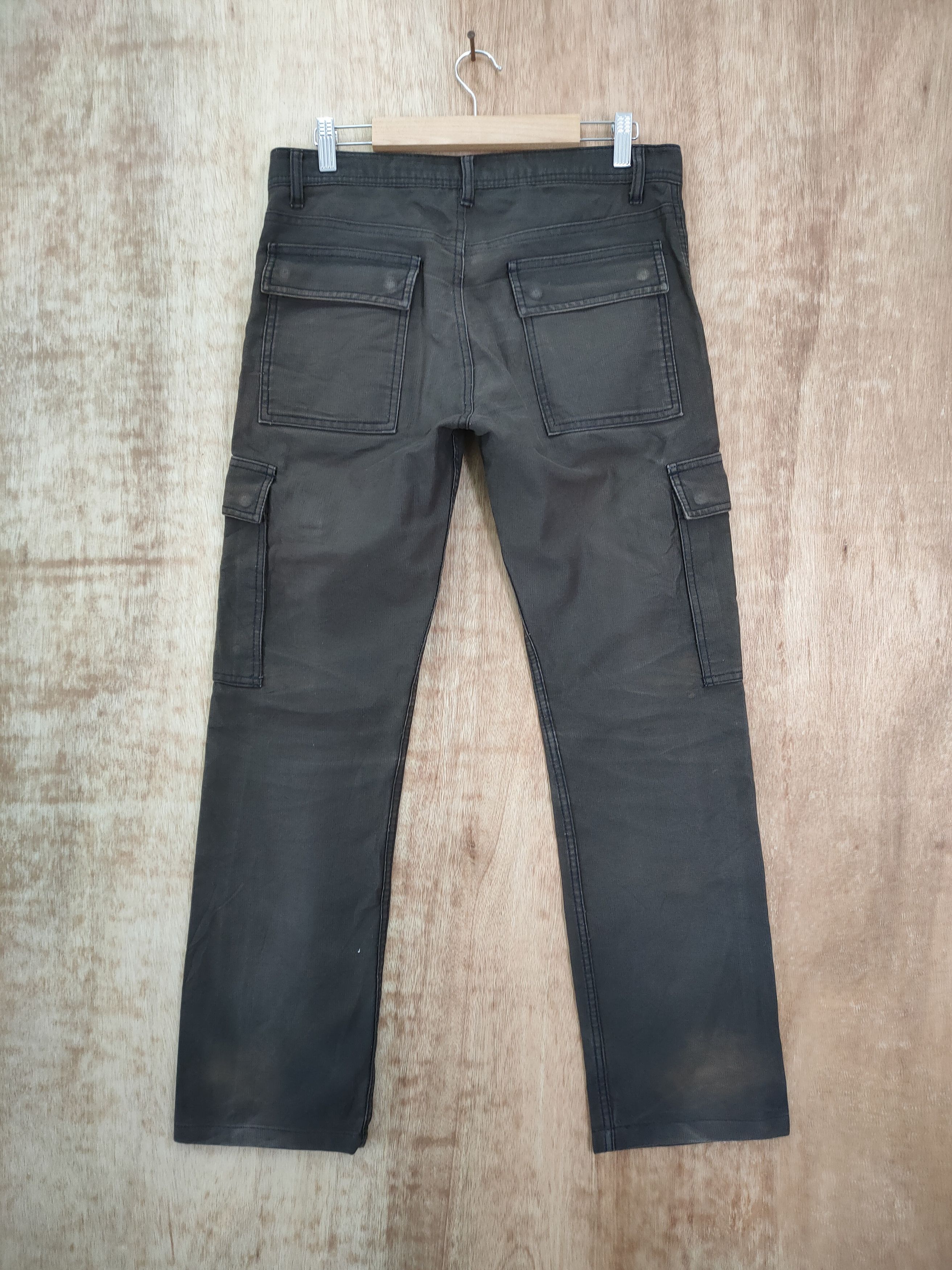 Japanese Brand VINTAGE PLUS ONE FADED BROWN CARGO PANTS Size US 30 / EU 46 - 5 Thumbnail