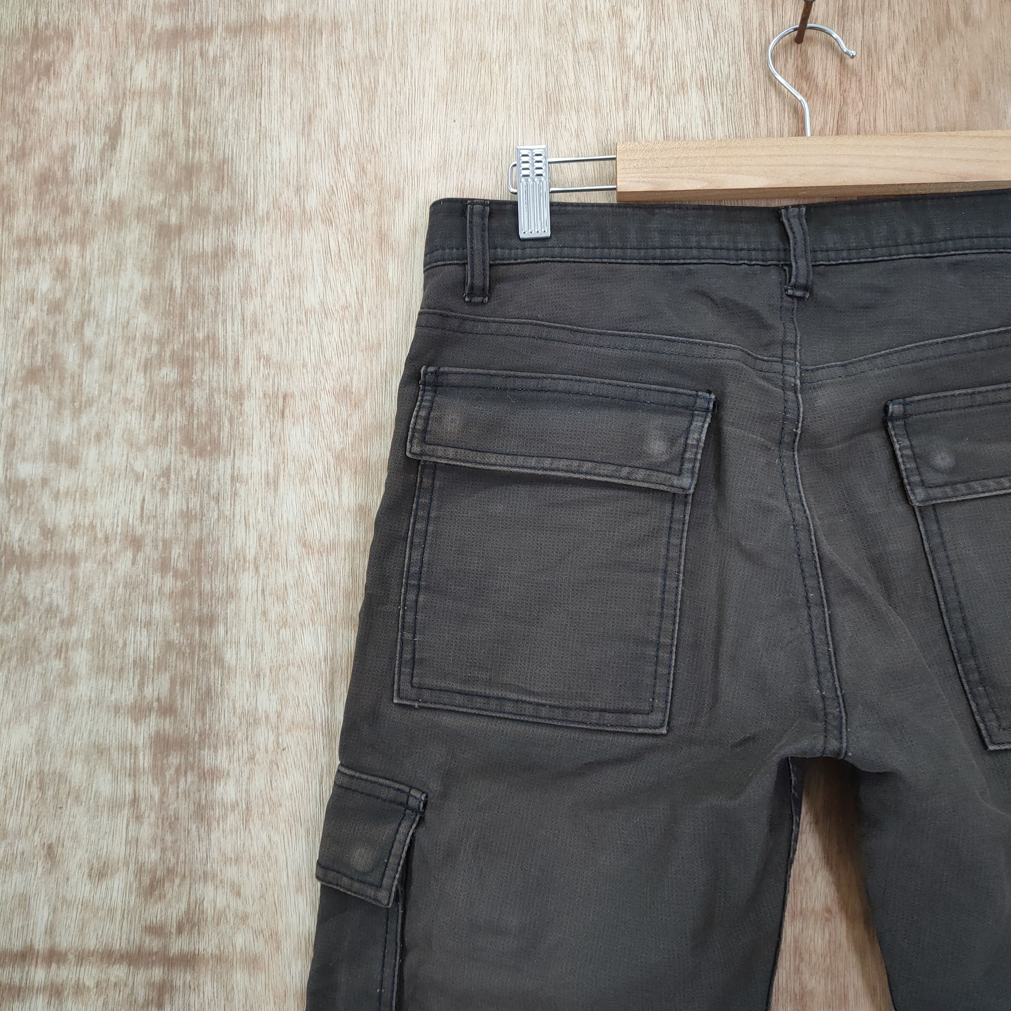 Japanese Brand VINTAGE PLUS ONE FADED BROWN CARGO PANTS Size US 30 / EU 46 - 12 Thumbnail