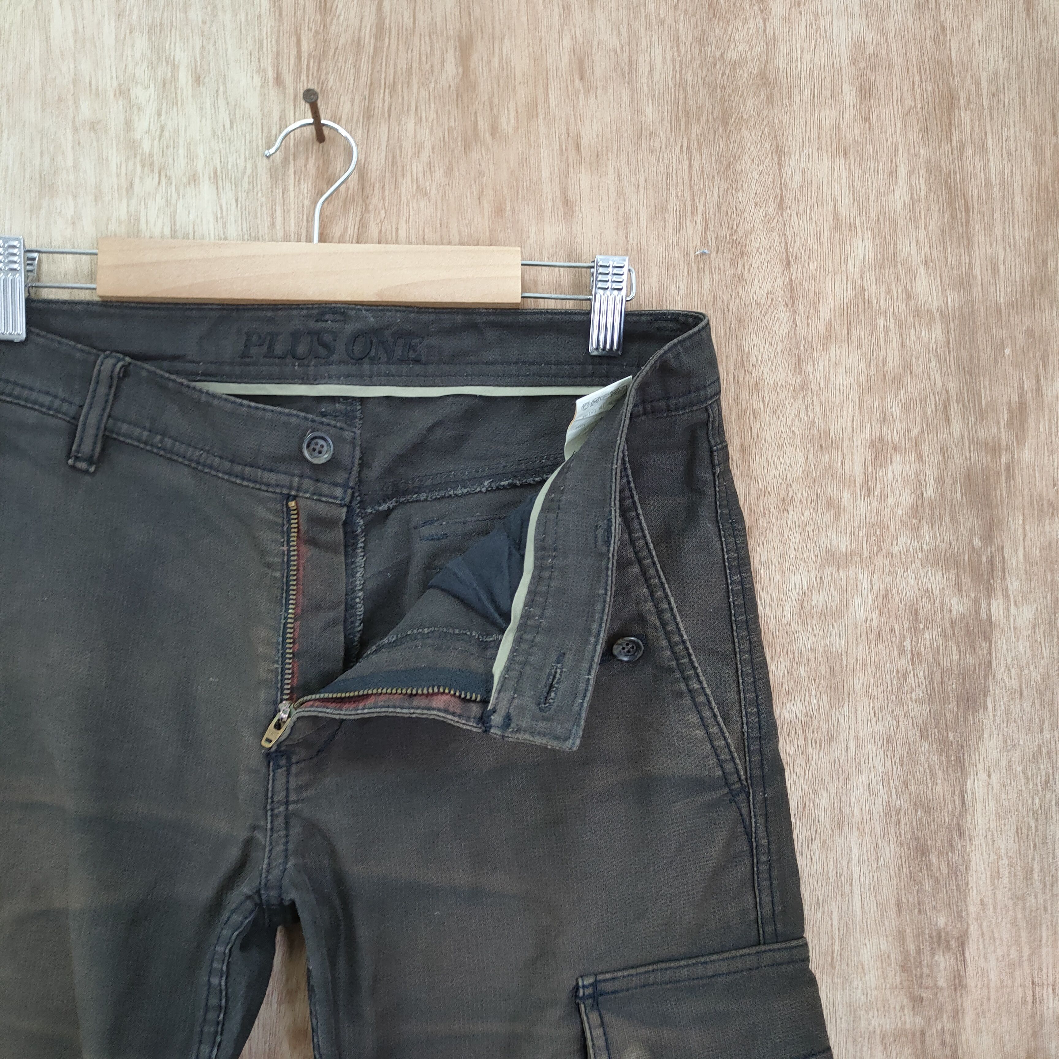 Japanese Brand VINTAGE PLUS ONE FADED BROWN CARGO PANTS Size US 30 / EU 46 - 4 Thumbnail