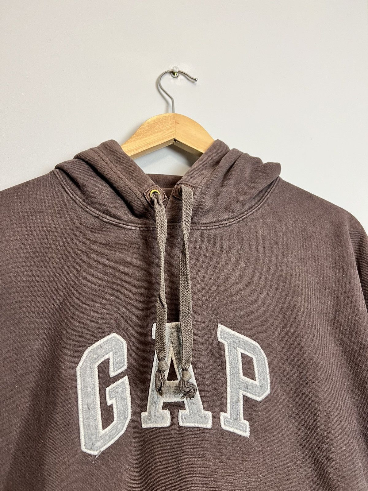 Gap Rare Vintage Y2K Gap Brown Washed Hoodie Travis Scott Vibe Size US L / EU 52-54 / 3 - 8 Thumbnail