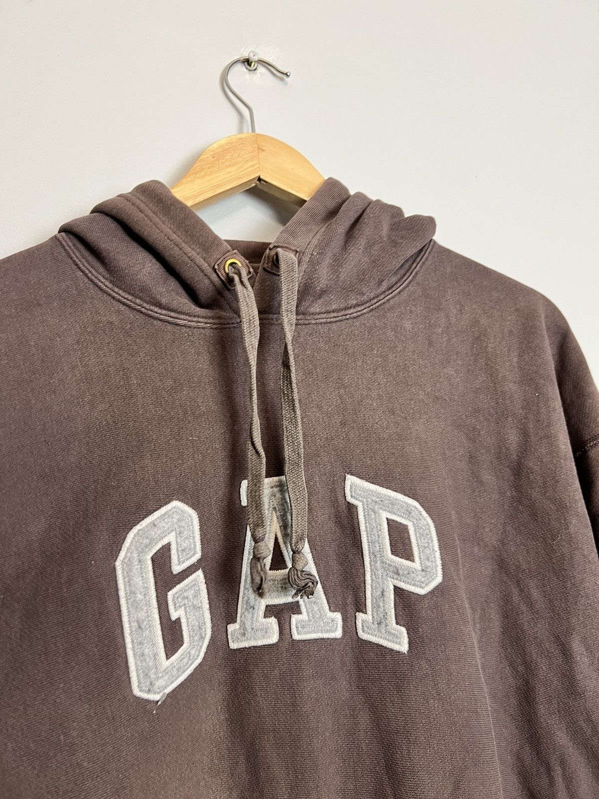 Gap Rare Vintage Y2K Gap Brown Washed Hoodie Travis Scott Vibe Size US L / EU 52-54 / 3 - 3 Thumbnail