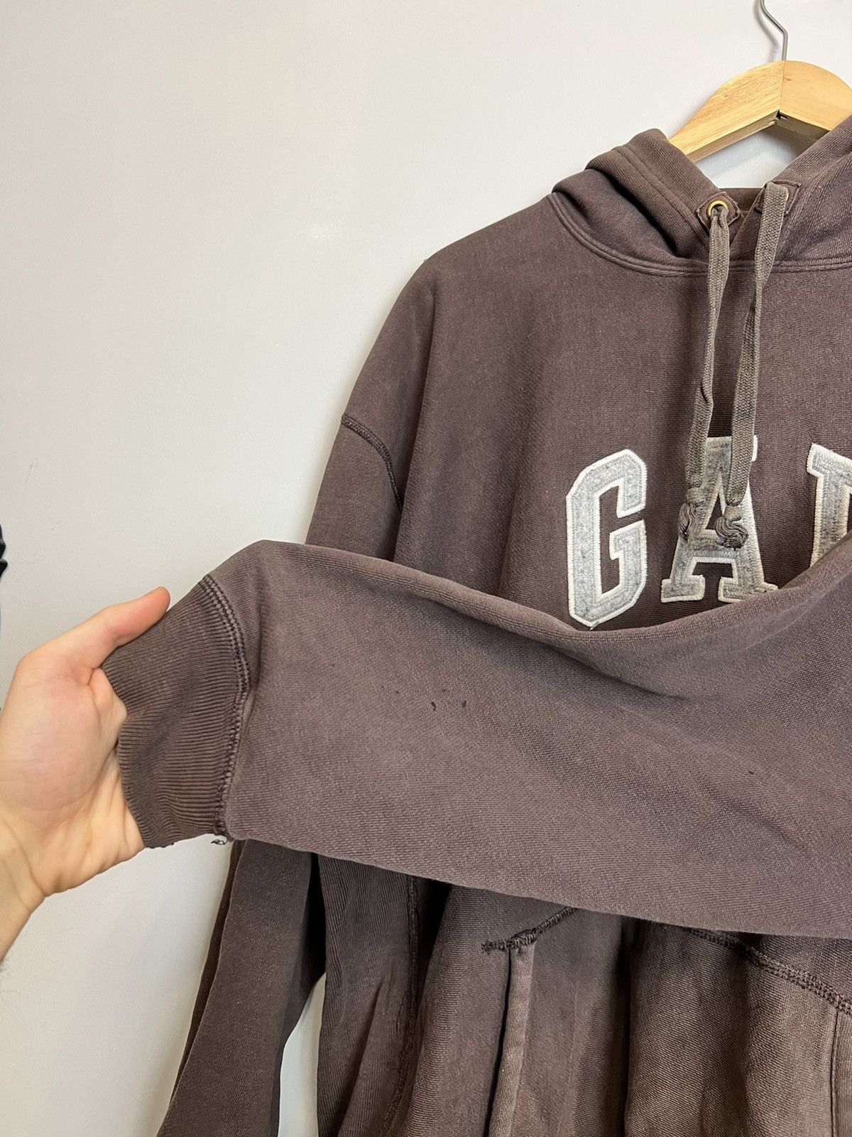 Gap Rare Vintage Y2K Gap Brown Washed Hoodie Travis Scott Vibe Size US L / EU 52-54 / 3 - 6 Thumbnail