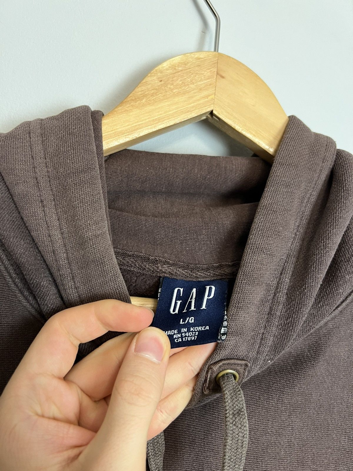 Gap Rare Vintage Y2K Gap Brown Washed Hoodie Travis Scott Vibe Size US L / EU 52-54 / 3 - 5 Thumbnail