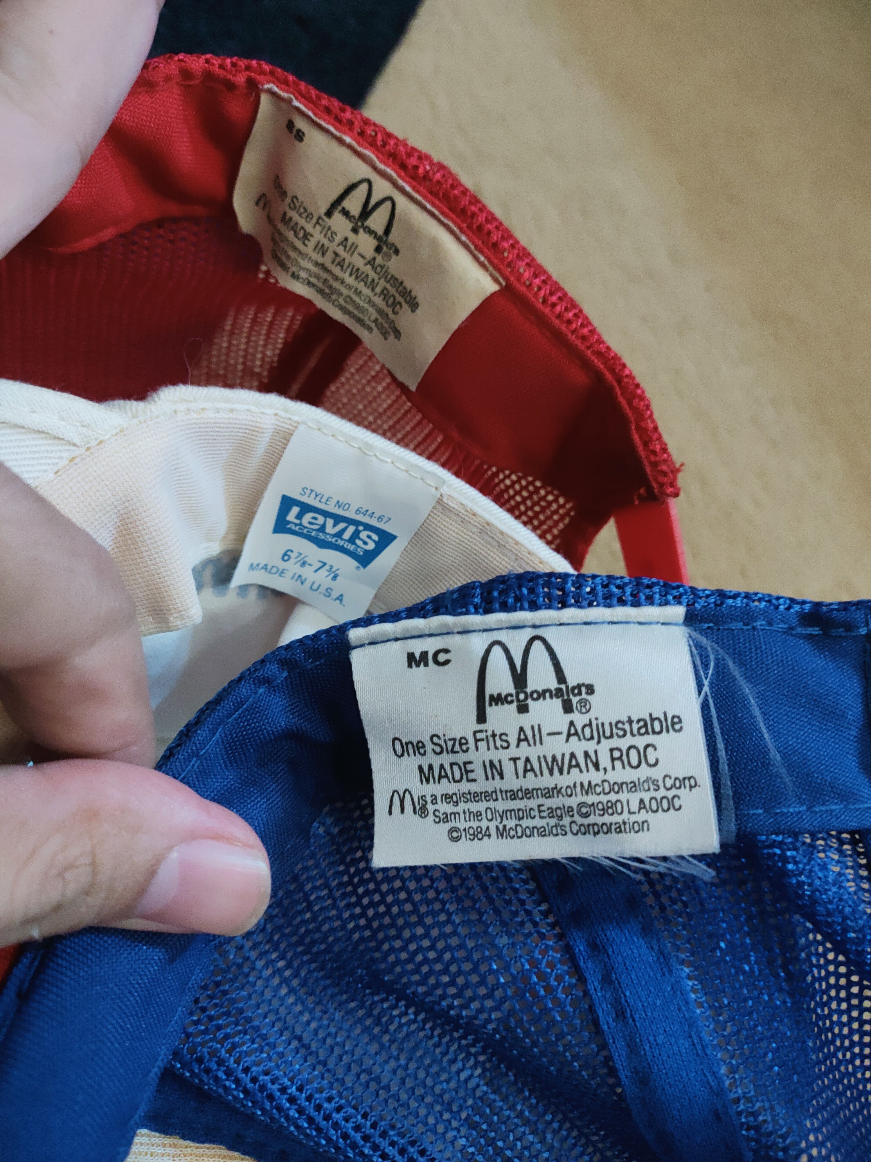Levi's × USA Olympics × Vintage OLYMPIC 1984 LEVIS + 2 MCDONALDS CAPS HAT Size ONE SIZE - 3 Thumbnail