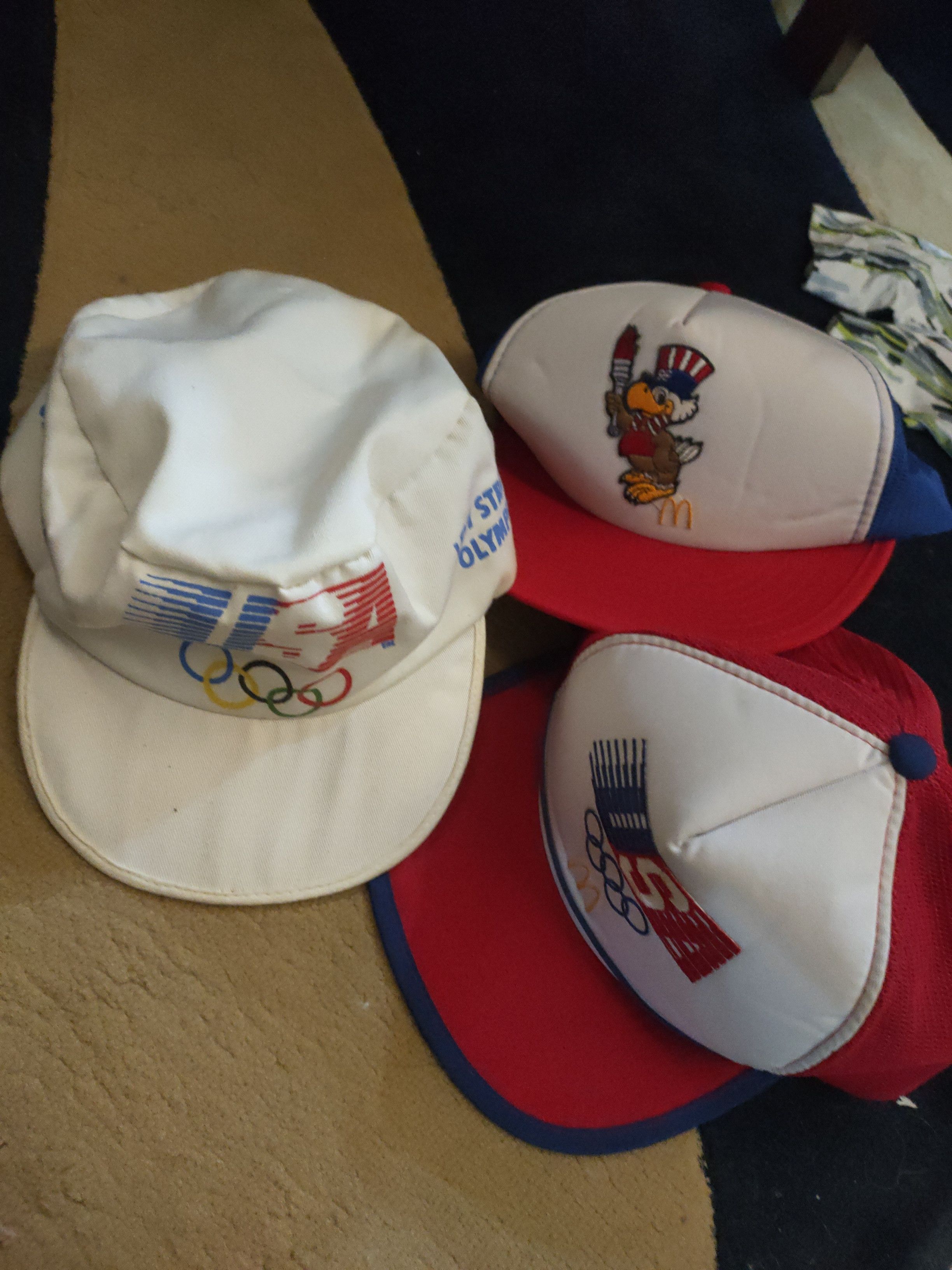 Levi's × USA Olympics × Vintage OLYMPIC 1984 LEVIS + 2 MCDONALDS CAPS HAT Size ONE SIZE - 11 Thumbnail
