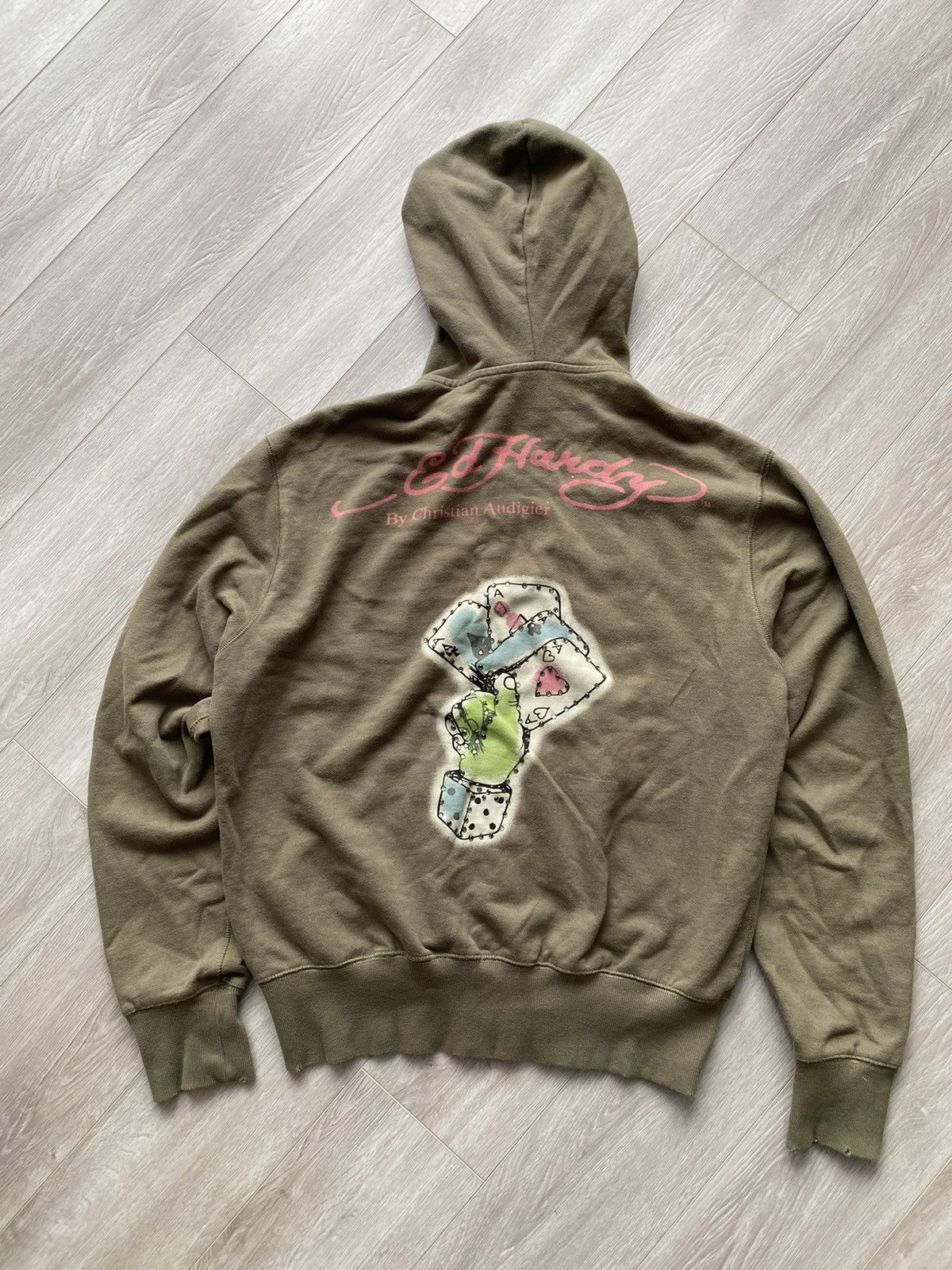 Christian Audigier Ed Hardy Zip Hoodie y2k vintage drip grunge audigier Size US XL / EU 56 / 4 - 1 Thumbnail
