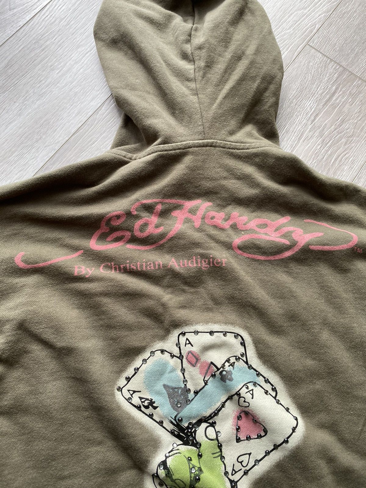 Christian Audigier Ed Hardy Zip Hoodie y2k vintage drip grunge audigier Size US XL / EU 56 / 4 - 9 Thumbnail