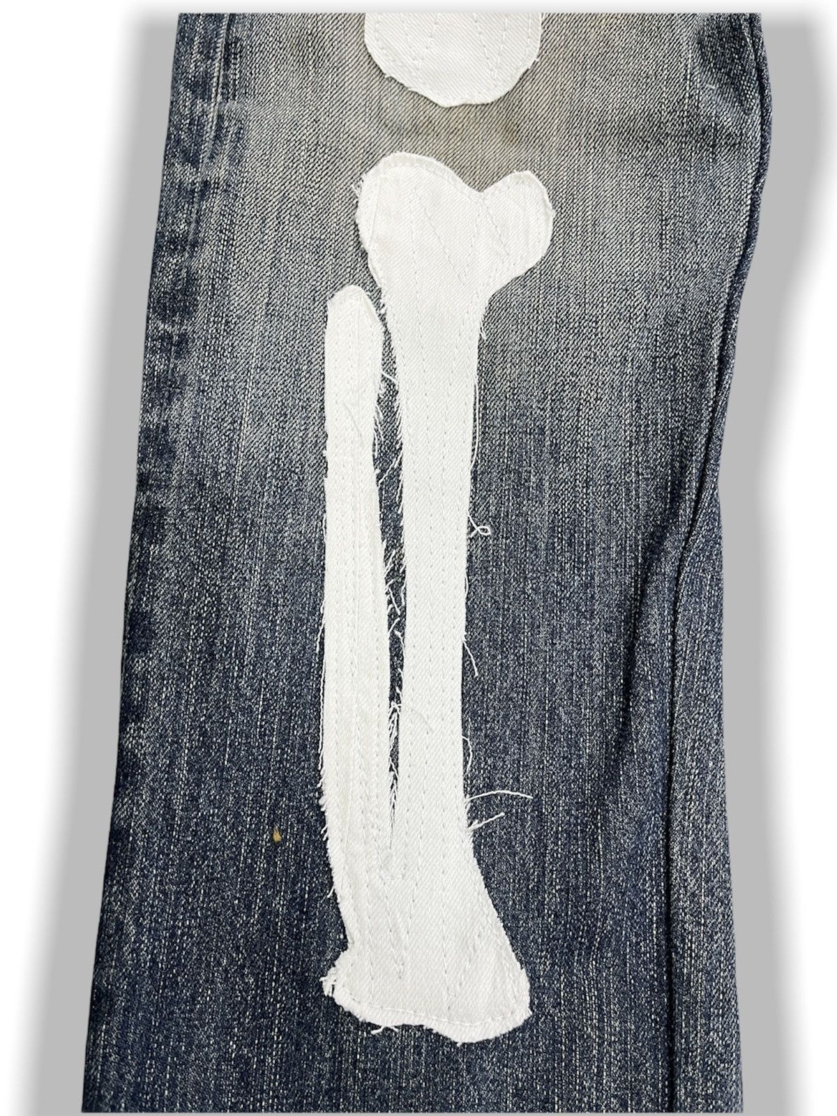 Levi's × Vintage Vintage LEVIS 510 Custom Skeleton Okagilly Patchworks Size US 34 / EU 50 - 9 Thumbnail