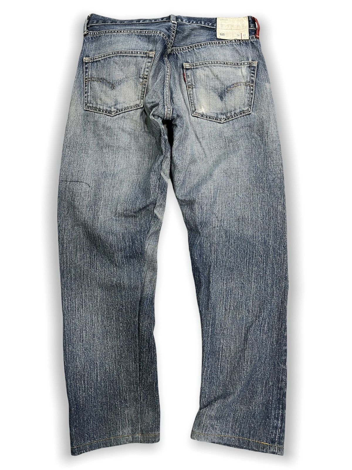 Levi's × Vintage Vintage LEVIS 510 Custom Skeleton Okagilly Patchworks Size US 34 / EU 50 - 14 Thumbnail