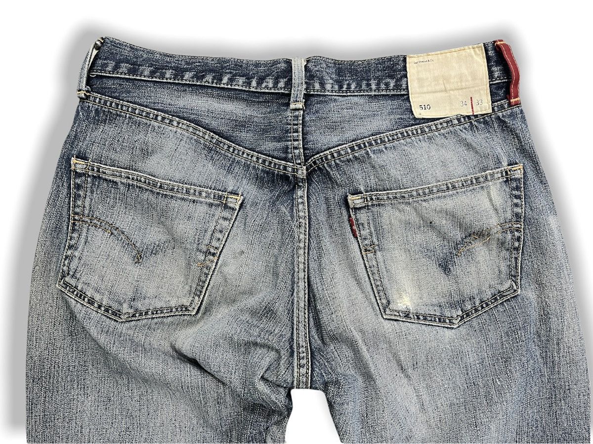 Levi's × Vintage Vintage LEVIS 510 Custom Skeleton Okagilly Patchworks Size US 34 / EU 50 - 10 Thumbnail