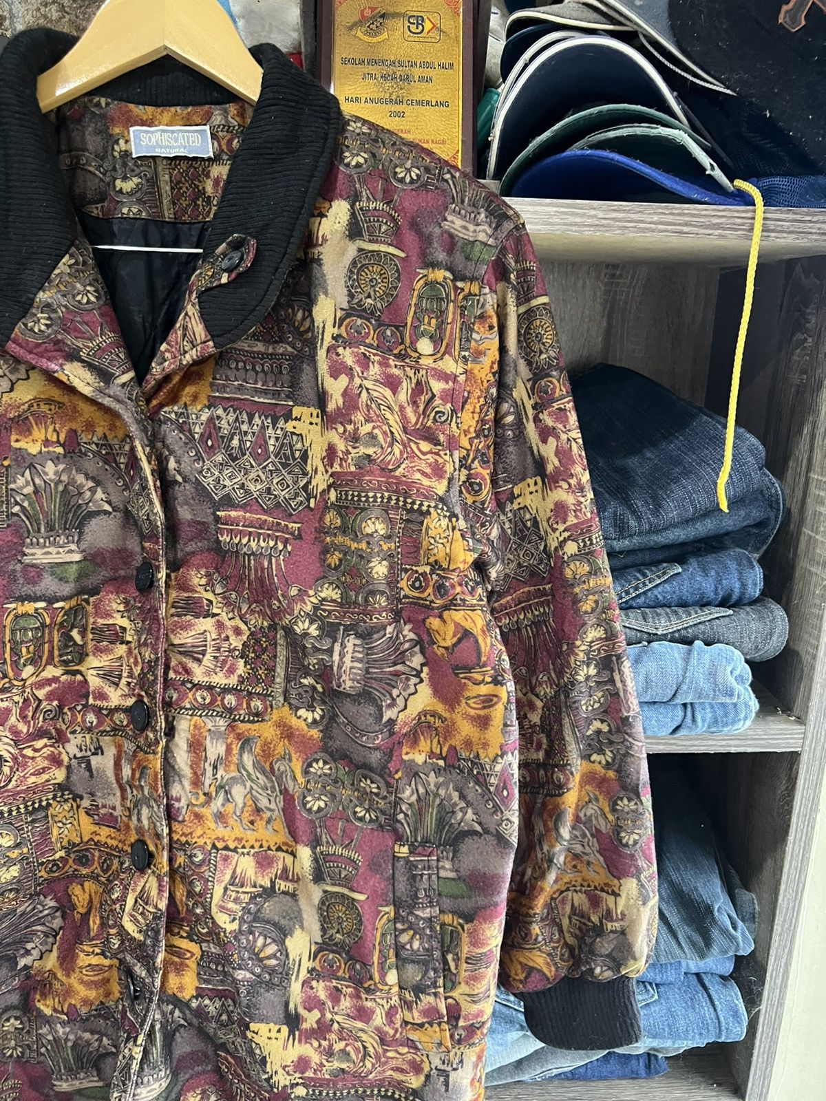 Japanese Brand 🔥Vintage Sophiscated Natural Quilted Jacket Size US L / EU 52-54 / 3 - 5 Thumbnail