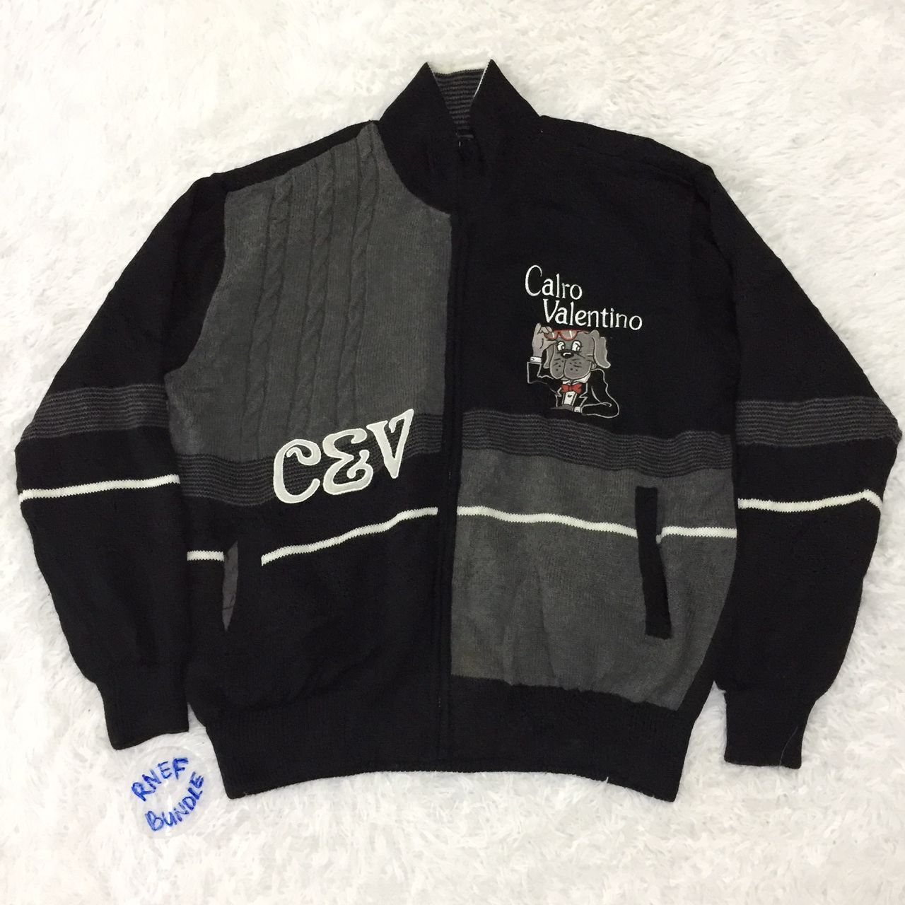 image of Calro Valentino Nice Design Jacket, Men's (Size Large)