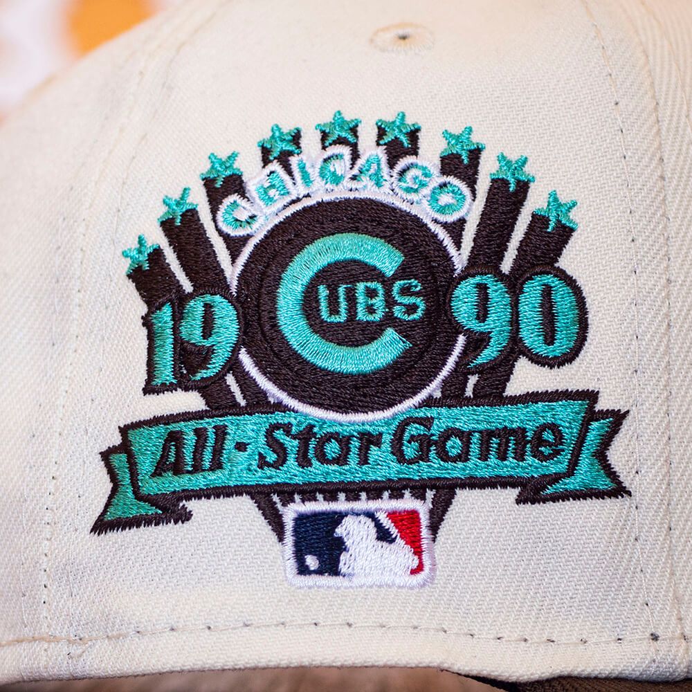 MLB × New Era White Brown Mint Chicago Cubs 7 1/8 Two 2 Tone 1990 ASG Fam Size ONE SIZE - 11 Thumbnail